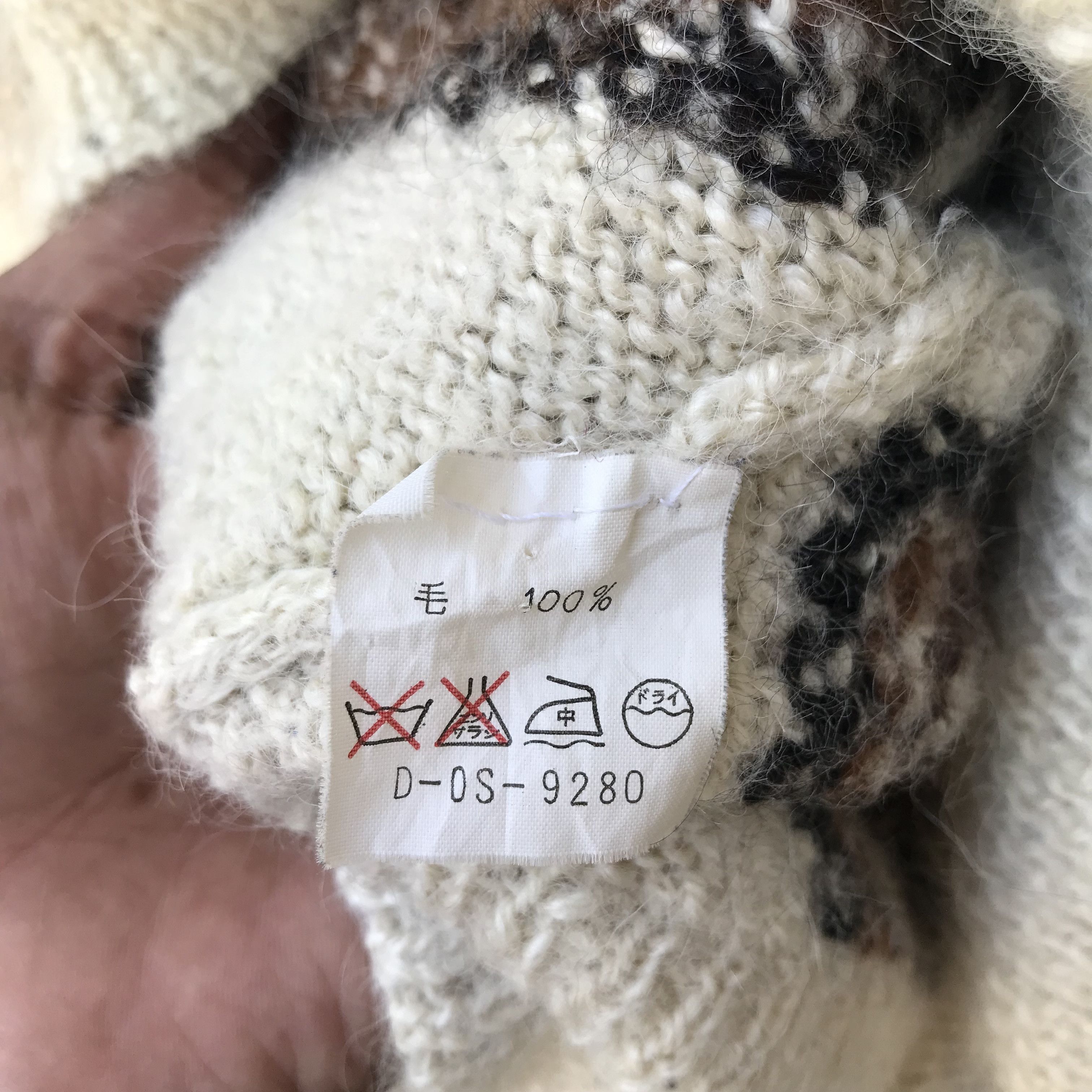 Aran Isles Knitwear Vintage Vifalco Shag Shaggy Fullprint Mohair Knitwear Size US M / EU 48-50 / 2 - 9 Thumbnail