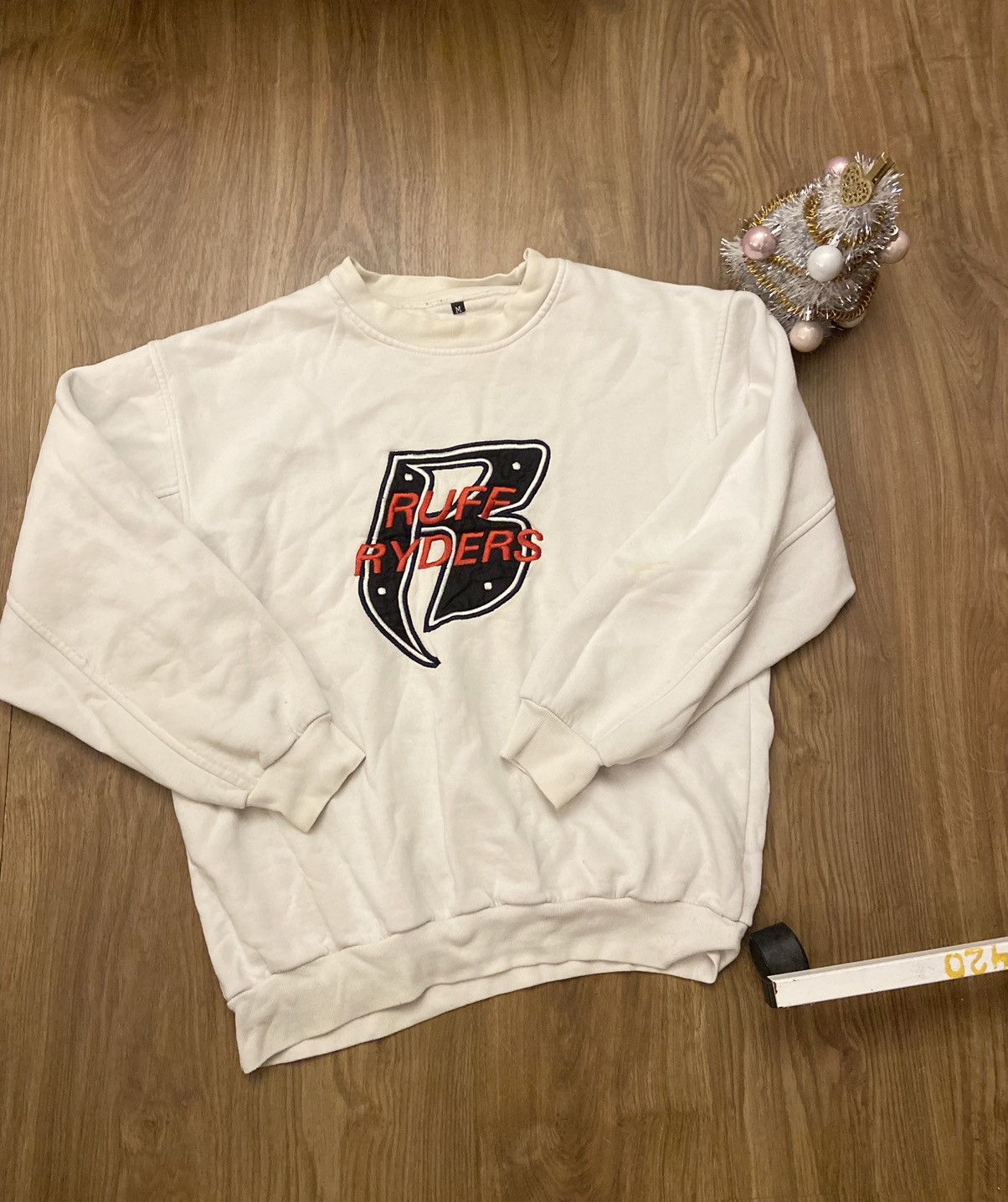 Maillot De Hockey Vintage Ruff Ryders Homme XL - Tricot Athletic Knit, Style Y2K Années 90
