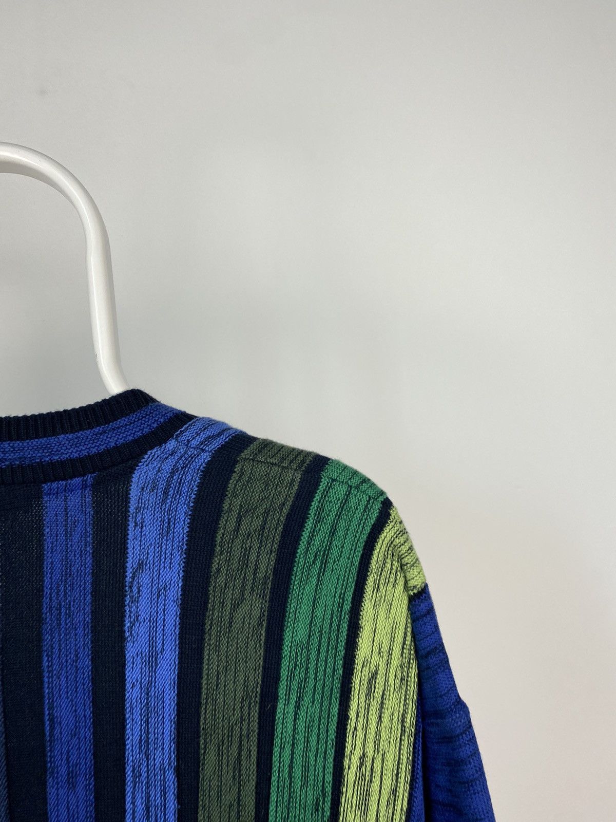 Carlo Colucci × Vintage Carlo Colucci sweater vintage cardigan blue Coogi style Size US L / EU 52-54 / 3 - 7 Thumbnail