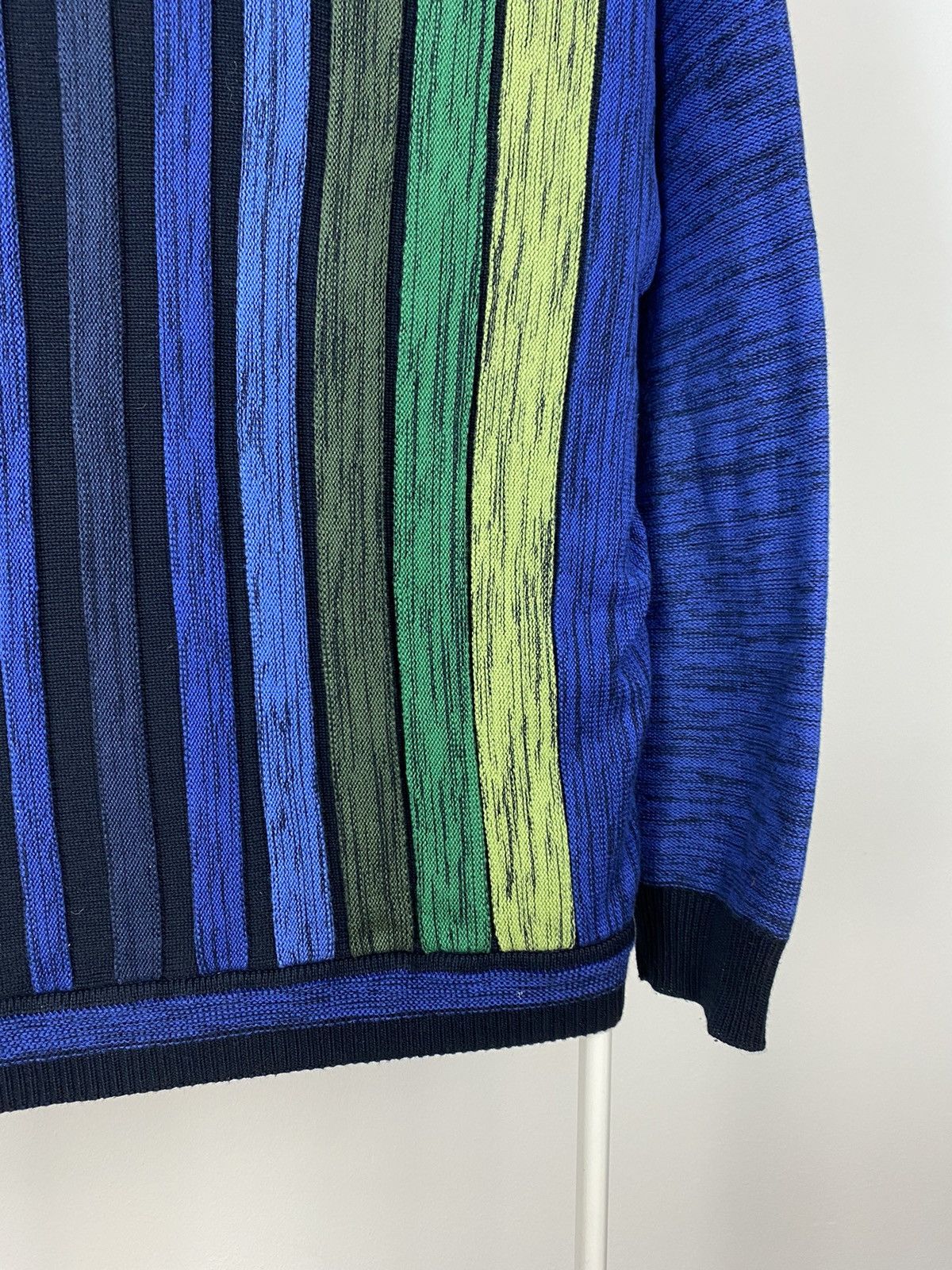 Carlo Colucci × Vintage Carlo Colucci sweater vintage cardigan blue Coogi style Size US L / EU 52-54 / 3 - 10 Thumbnail