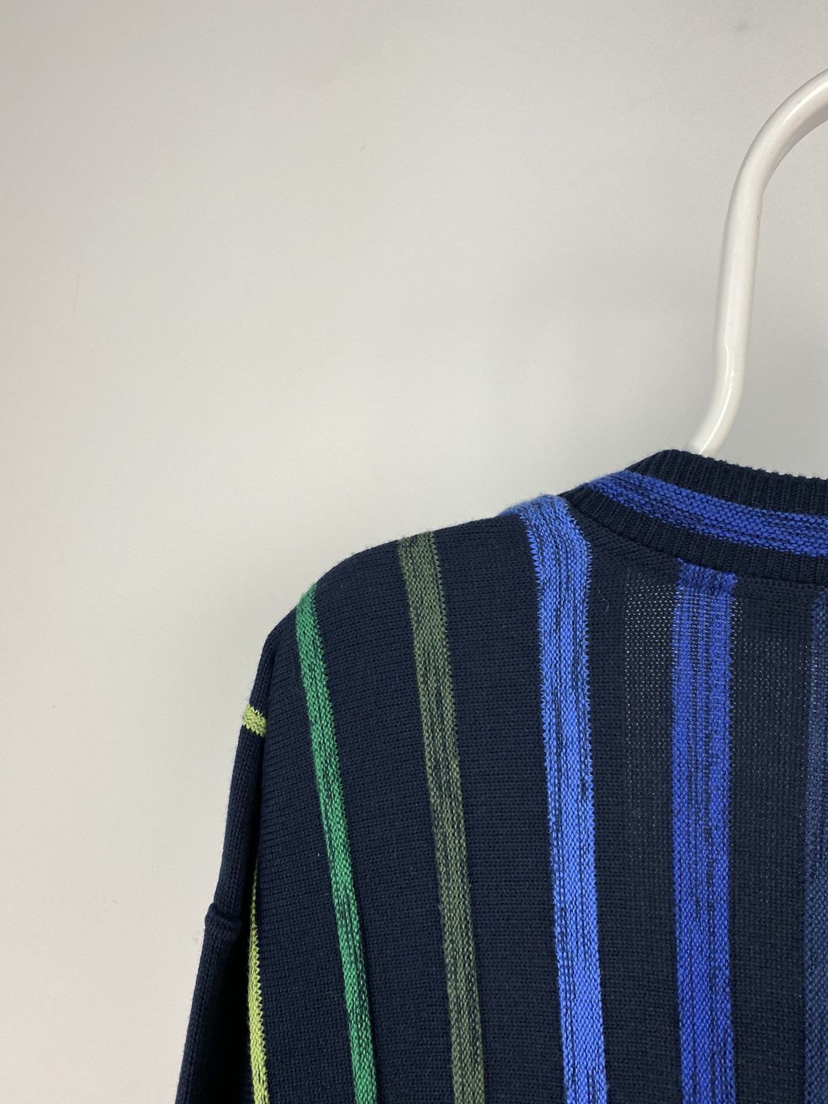 Carlo Colucci × Vintage Carlo Colucci sweater vintage cardigan blue Coogi style Size US L / EU 52-54 / 3 - 8 Thumbnail