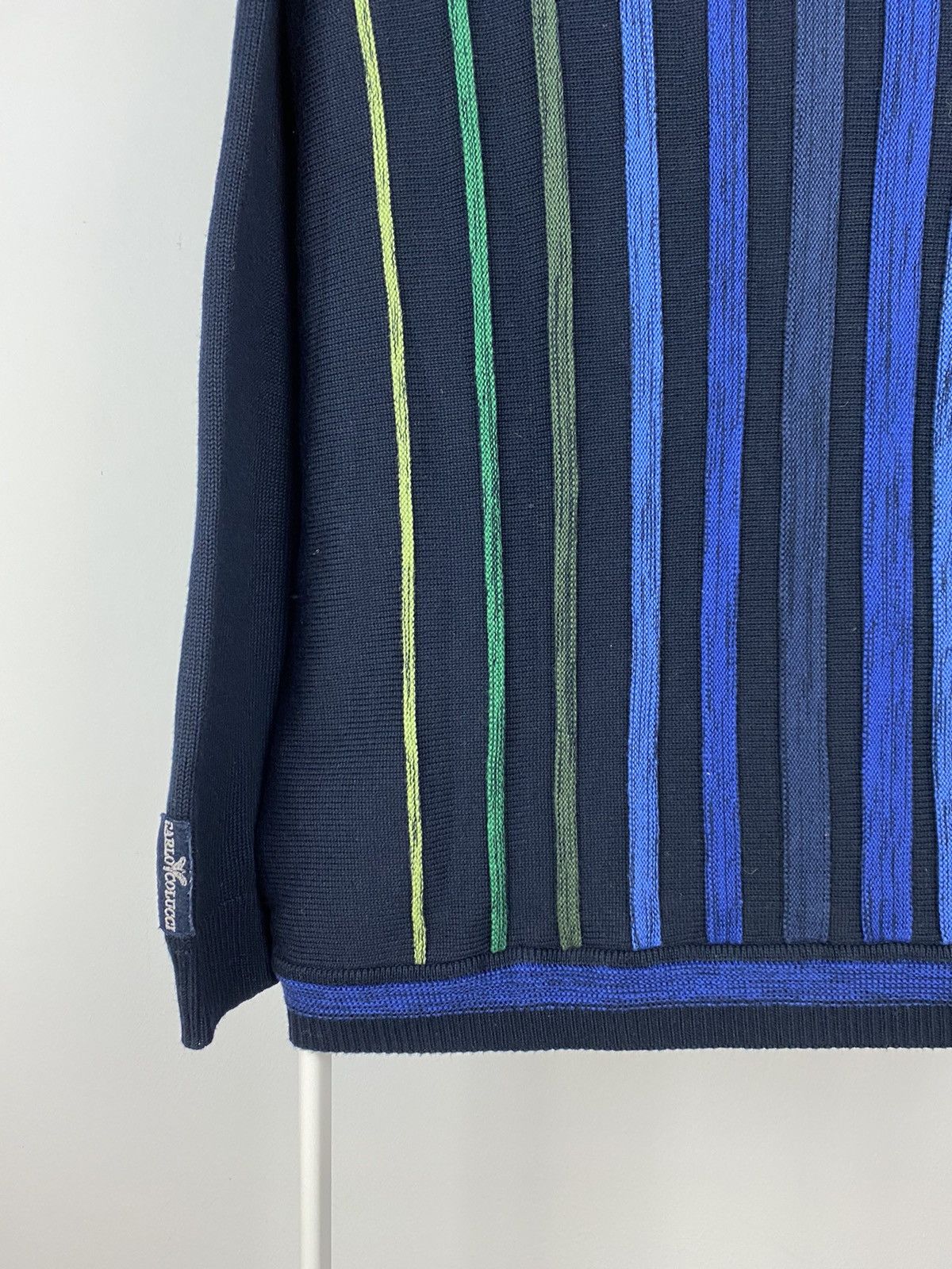 Carlo Colucci × Vintage Carlo Colucci sweater vintage cardigan blue Coogi style Size US L / EU 52-54 / 3 - 9 Thumbnail