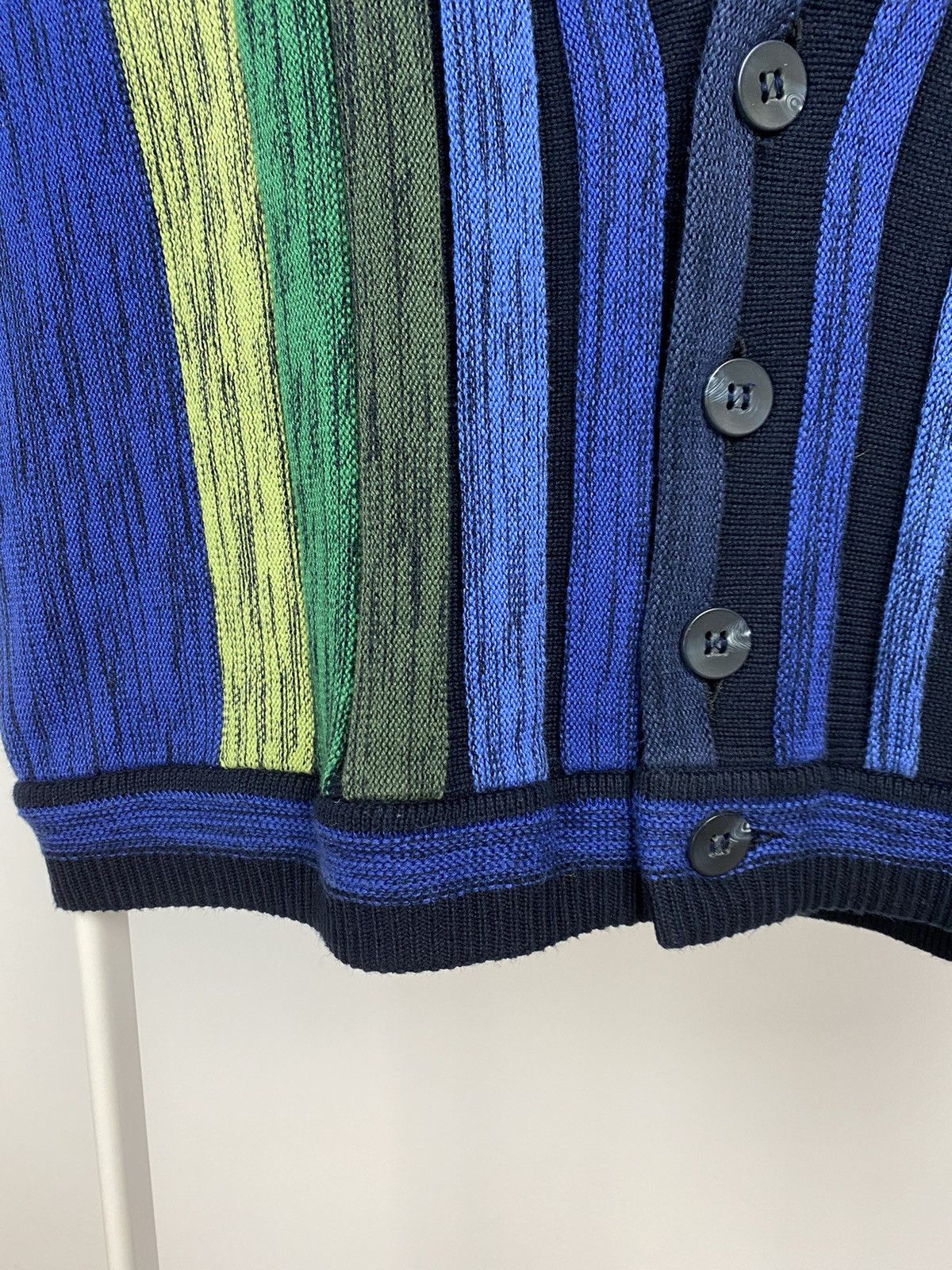 Carlo Colucci × Vintage Carlo Colucci sweater vintage cardigan blue Coogi style Size US L / EU 52-54 / 3 - 4 Thumbnail