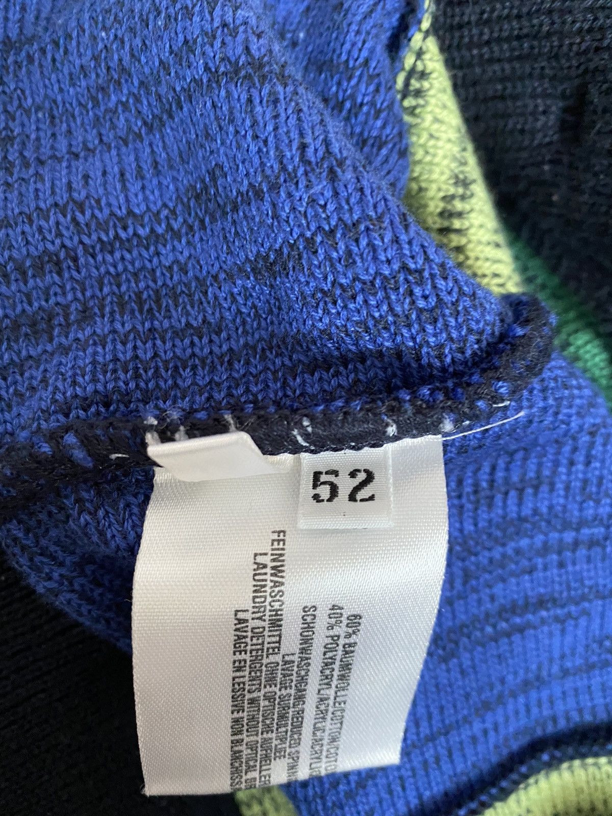 Carlo Colucci × Vintage Carlo Colucci sweater vintage cardigan blue Coogi style Size US L / EU 52-54 / 3 - 11 Thumbnail
