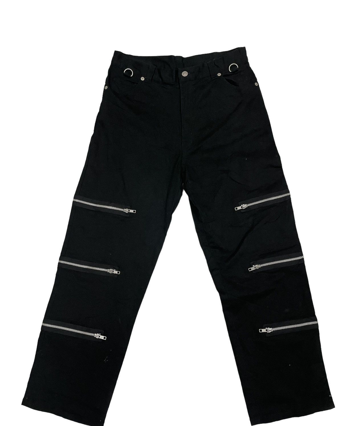 image of 20471120 x Archival Clothing Inspired By Seditionaries Bondage Punk Pants Slash Number in Black (Si