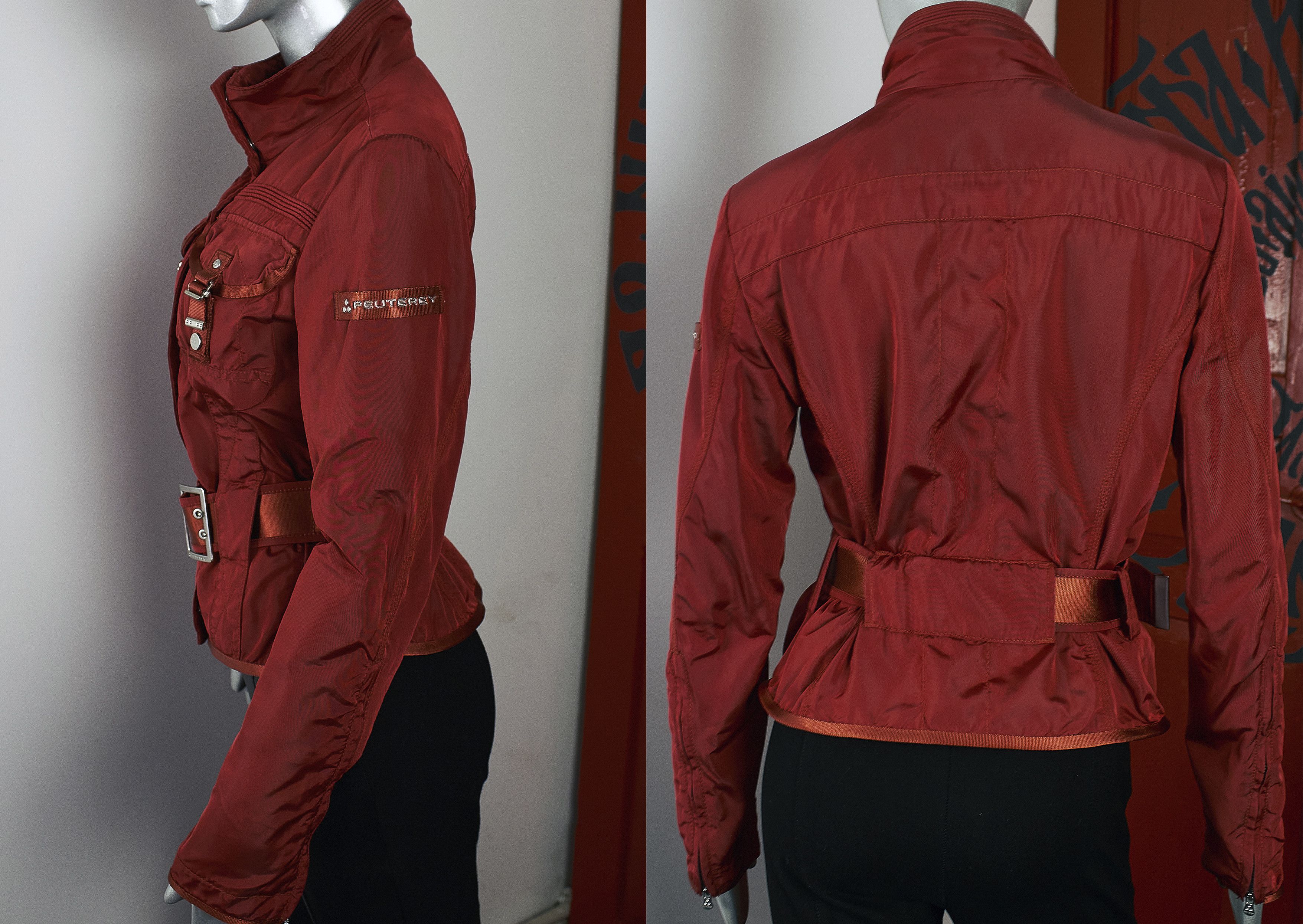 Peuterey Vintage Y2K Peuterey women's red windbreaker jacket Size M / US 6-8 / IT 42-44 - 6 Thumbnail
