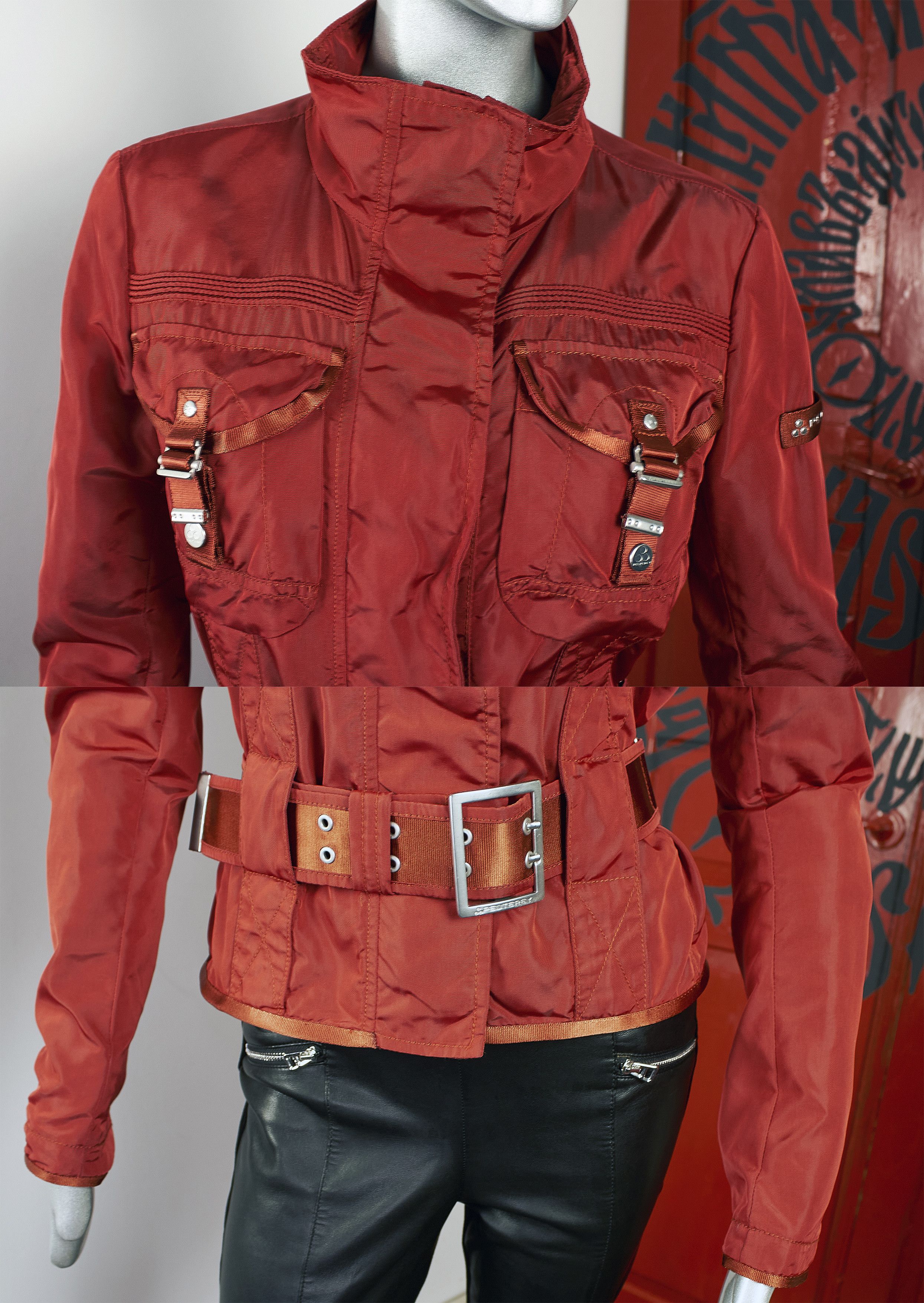 Peuterey Vintage Y2K Peuterey women's red windbreaker jacket Size M / US 6-8 / IT 42-44 - 7 Thumbnail
