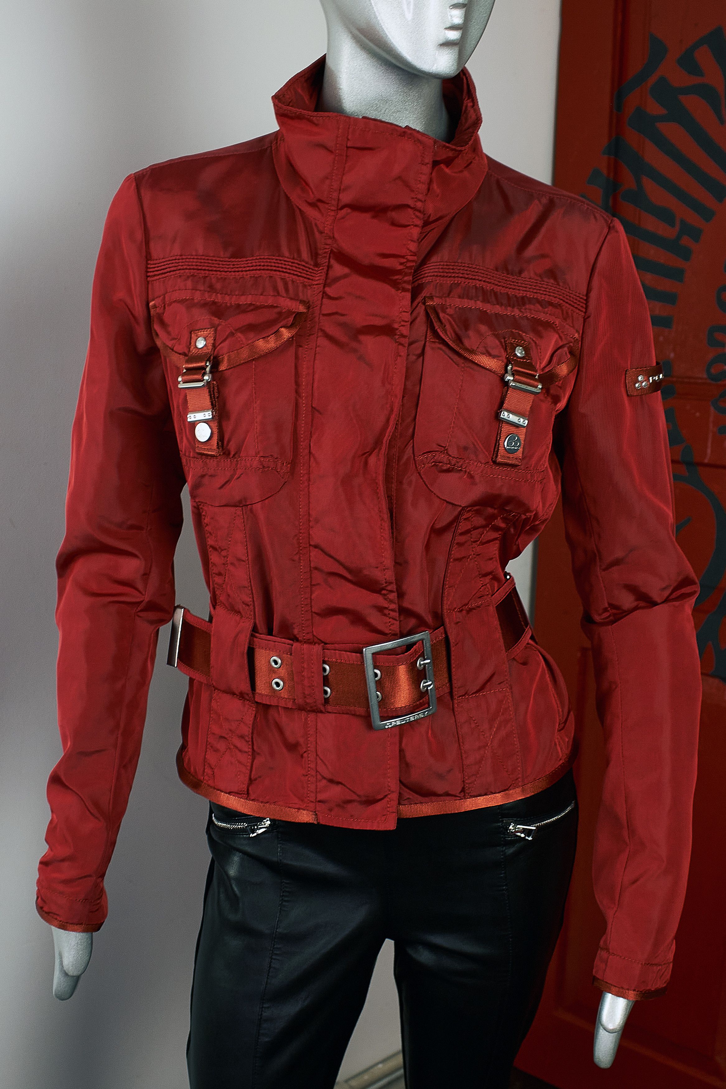 Peuterey Vintage Y2K Peuterey women's red windbreaker jacket Size M / US 6-8 / IT 42-44 - 5 Thumbnail