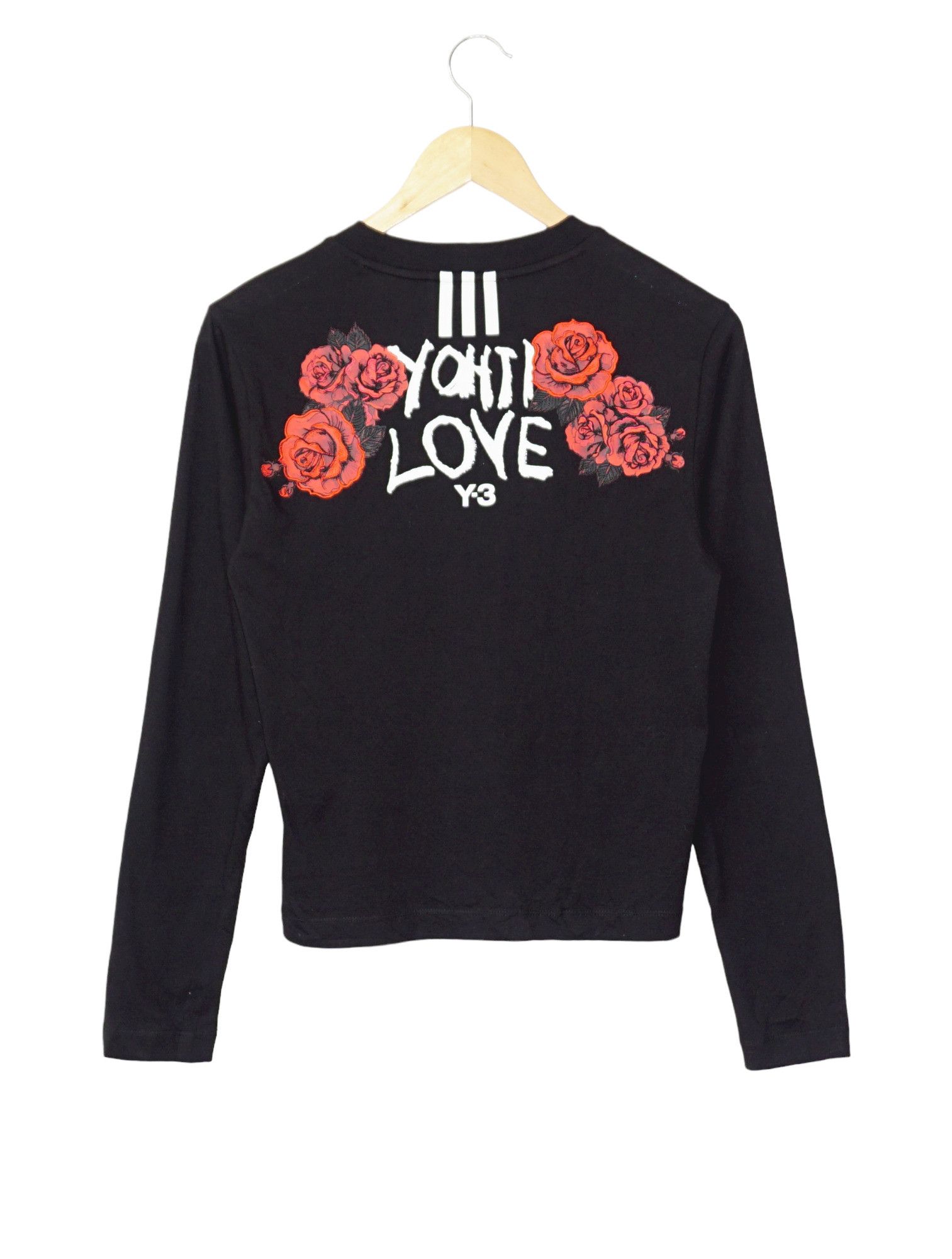 ADIDAS Y-3 YOHJI selling YAMAMOTO WOMENS ROSE FLORAL LONG SLEEVE NWT SOLD OUT SIZE XS