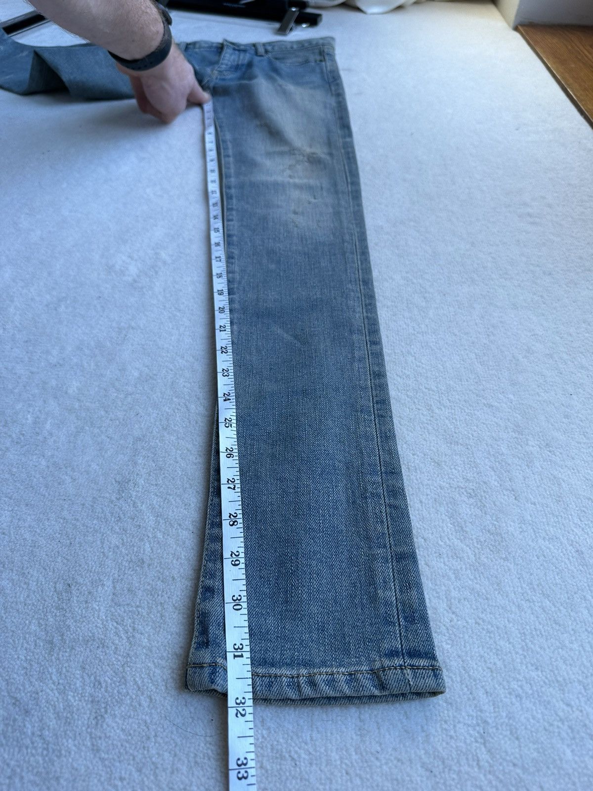 Saint Laurent Paris *Holy Grail* FW13 Saint Laurent whisker denim Sz 26 Hedi Size US 26 / EU 42 - 7 Thumbnail