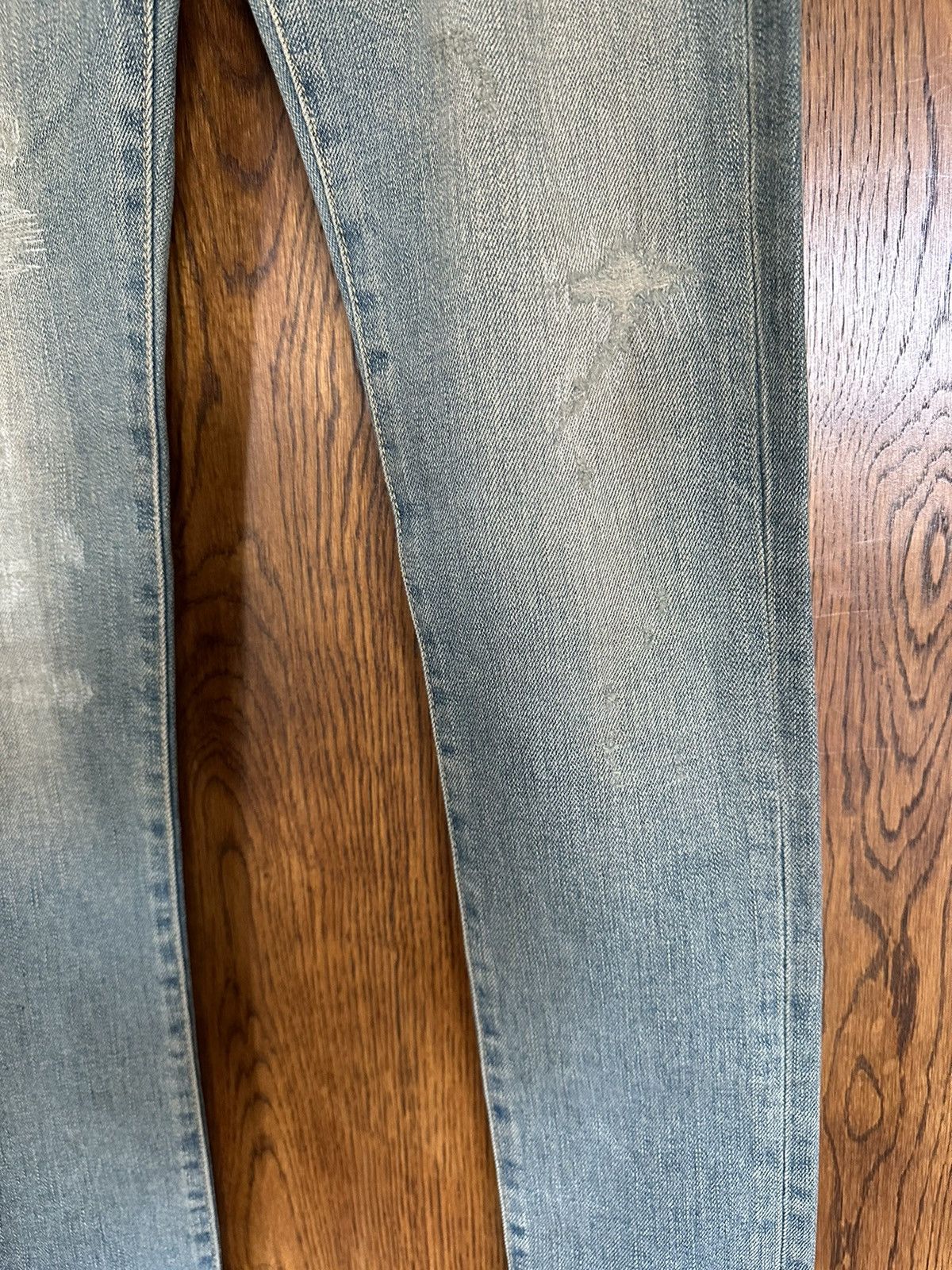 Saint Laurent Paris *Holy Grail* FW13 Saint Laurent whisker denim Sz 26 Hedi Size US 26 / EU 42 - 15 Thumbnail