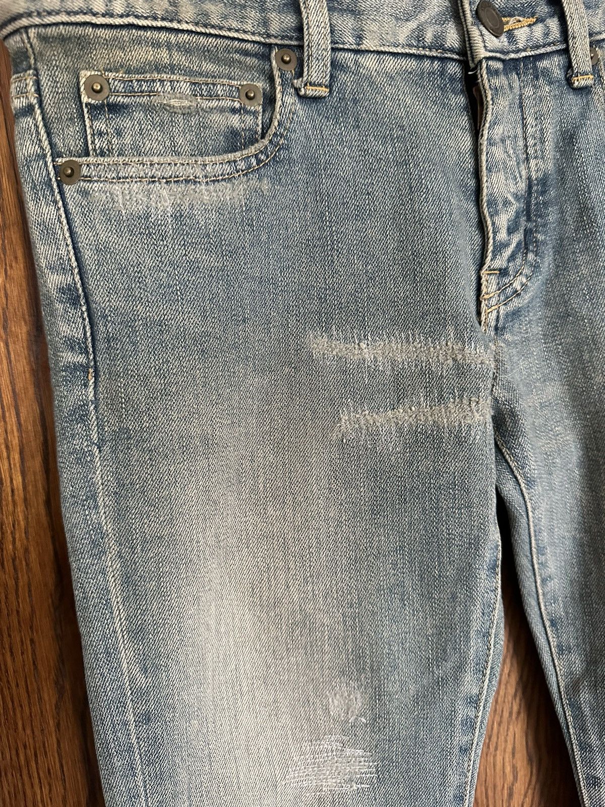 Saint Laurent Paris *Holy Grail* FW13 Saint Laurent whisker denim Sz 26 Hedi Size US 26 / EU 42 - 13 Thumbnail