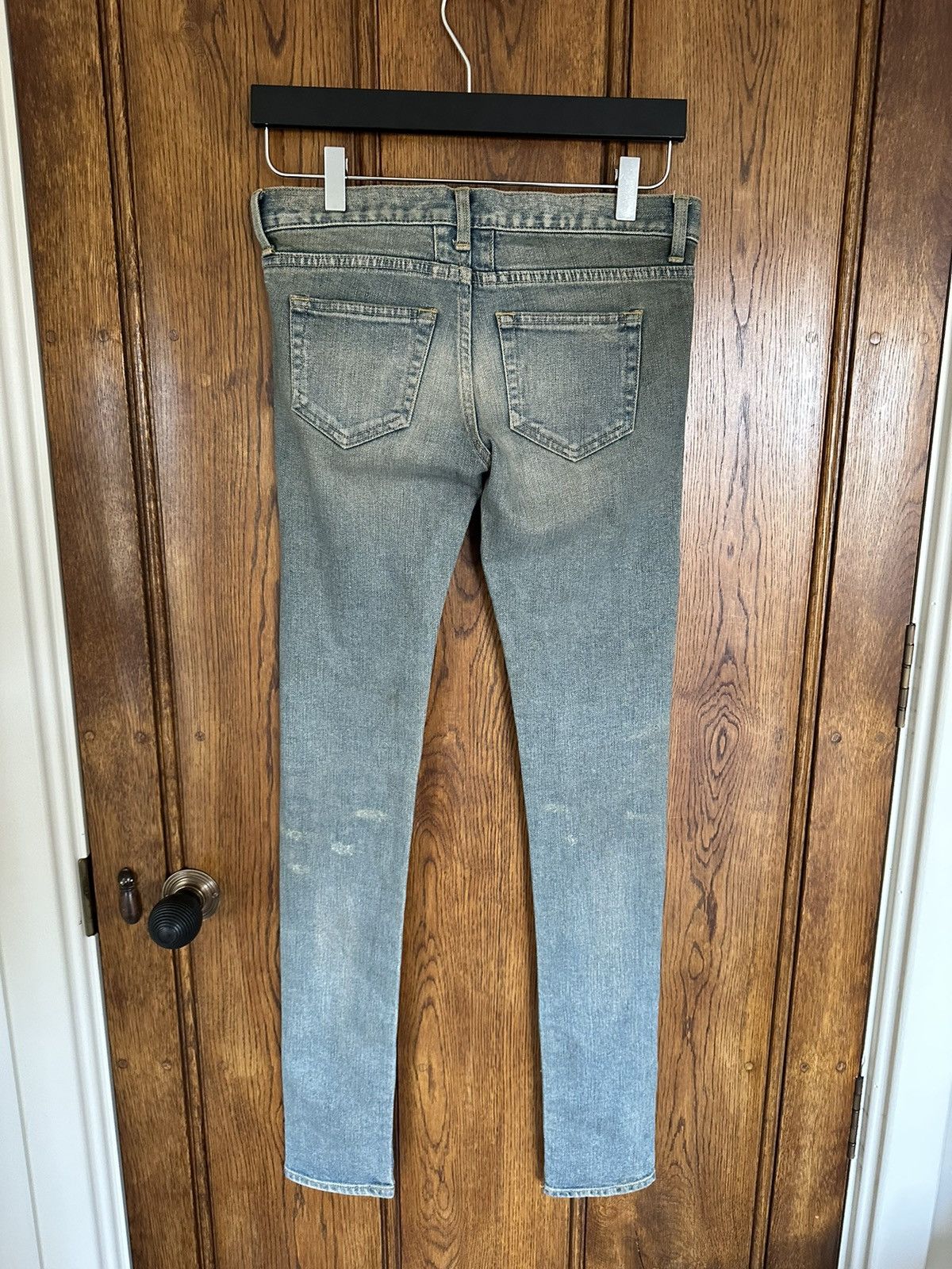 Saint Laurent Paris *Holy Grail* FW13 Saint Laurent whisker denim Sz 26 Hedi Size 26" / US 2 / IT 38 - 3 Thumbnail
