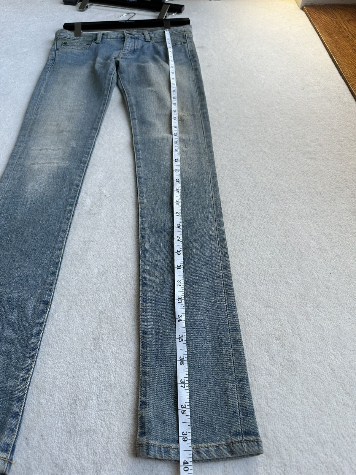 Saint Laurent Paris *Holy Grail* FW13 Saint Laurent whisker denim Sz 26 Hedi Size 26" / US 2 / IT 38 - 8 Thumbnail
