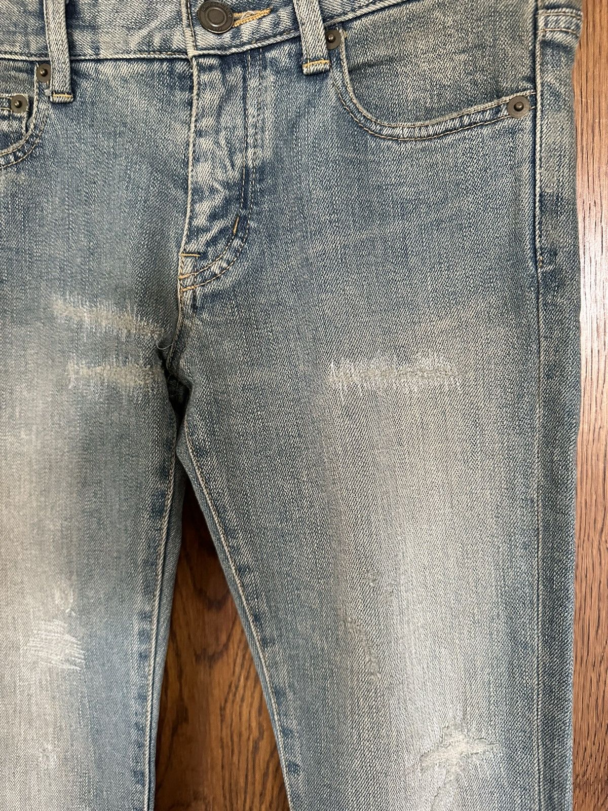 Saint Laurent Paris *Holy Grail* FW13 Saint Laurent whisker denim Sz 26 Hedi Size 26" / US 2 / IT 38 - 14 Thumbnail