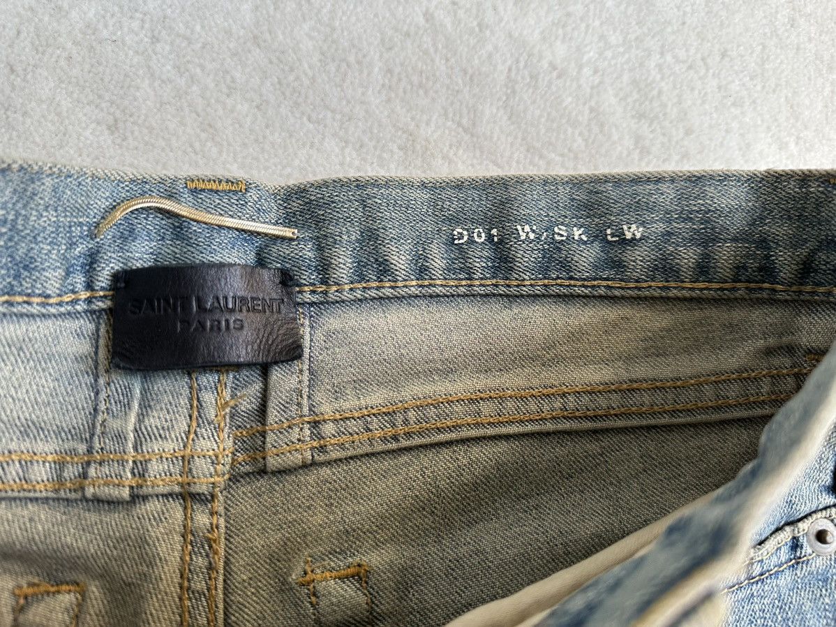 Saint Laurent Paris *Holy Grail* FW13 Saint Laurent whisker denim Sz 26 Hedi Size 26" / US 2 / IT 38 - 22 Thumbnail