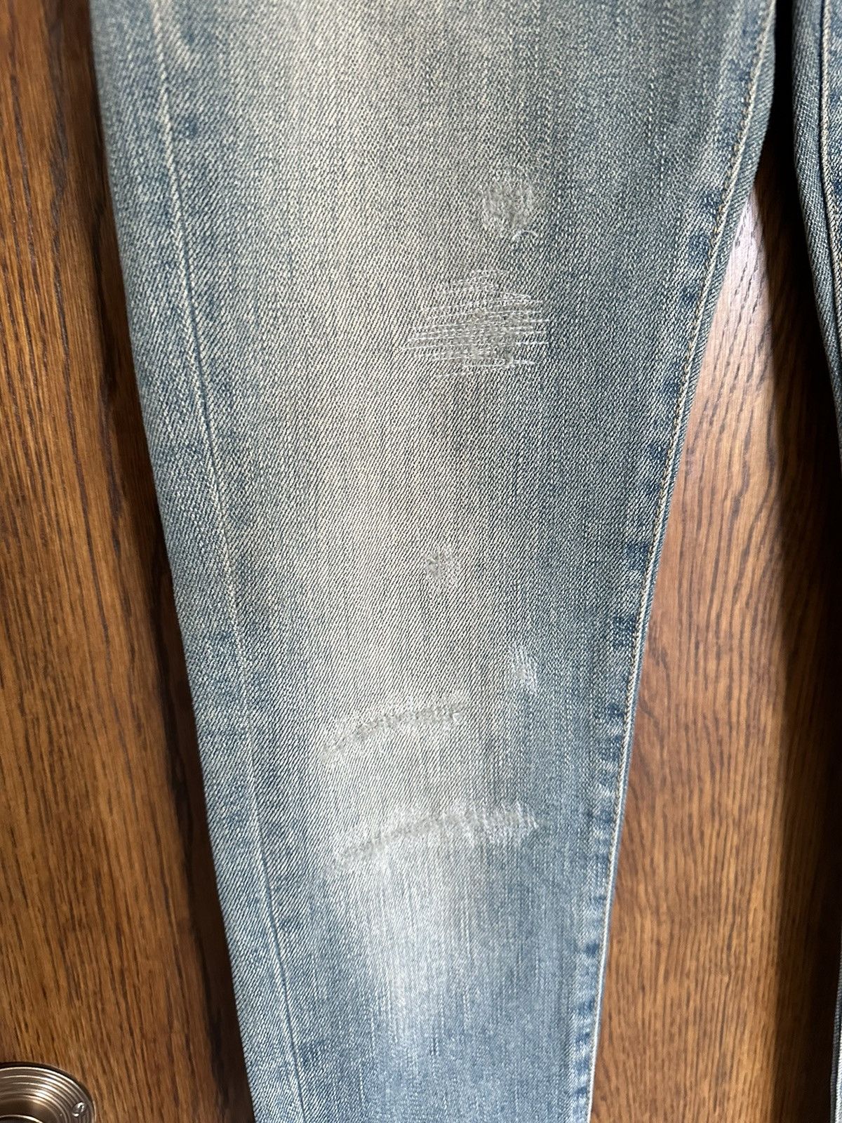 Saint Laurent Paris *Holy Grail* FW13 Saint Laurent whisker denim Sz 26 Hedi Size 26" / US 2 / IT 38 - 12 Thumbnail