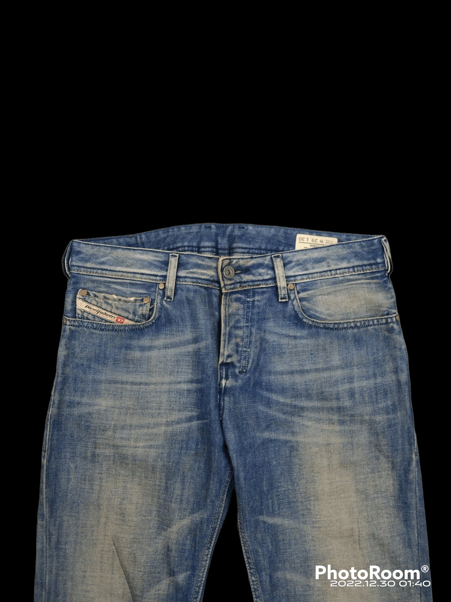 Diesel × Vintage FLARED🔥DISTRESSED DIESEL ZATHAN DENIM PANTS Size US 31 - 3 Thumbnail