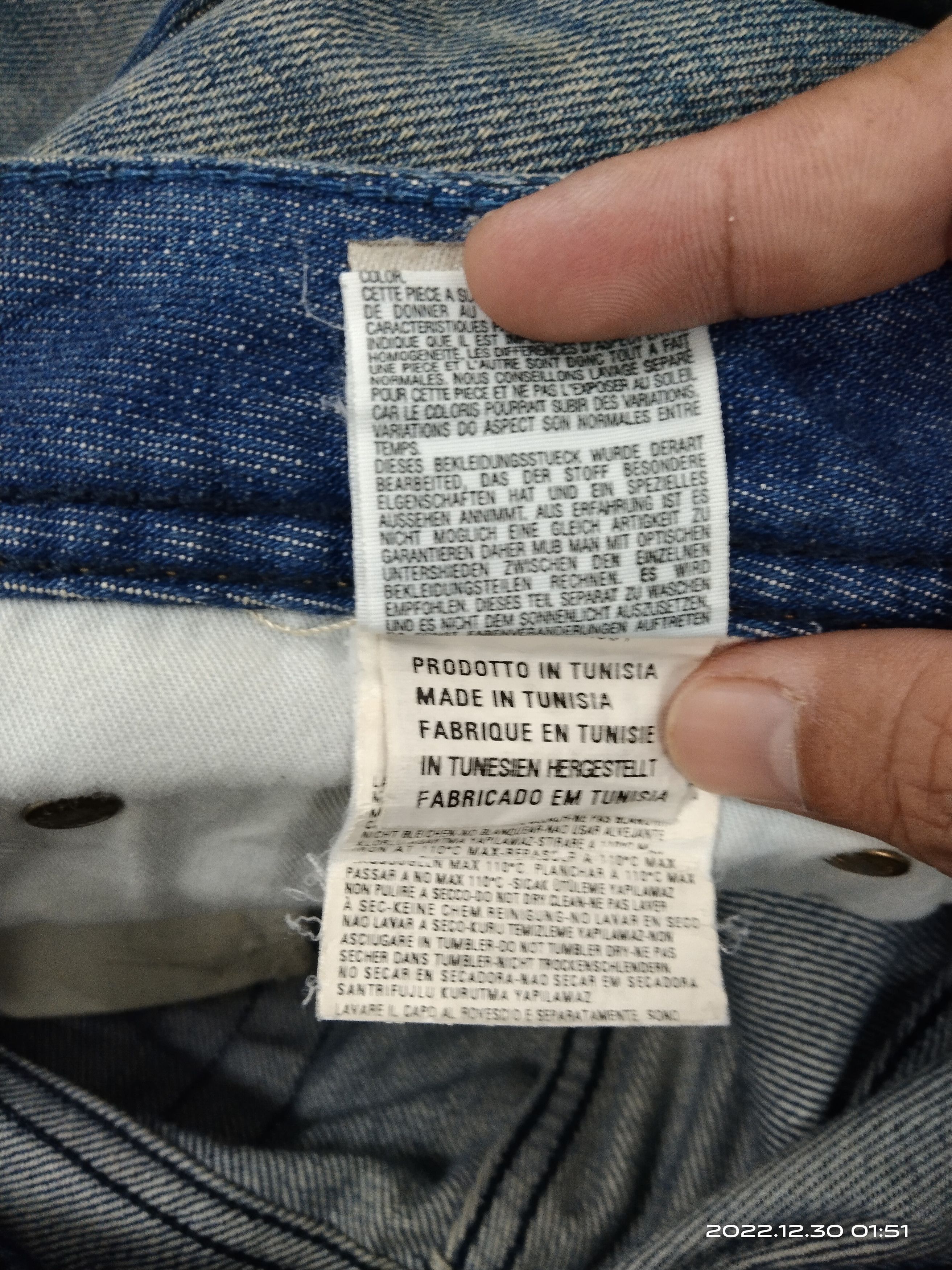 Diesel × Vintage FLARED🔥DISTRESSED DIESEL ZATHAN DENIM PANTS Size US 31 - 7 Thumbnail