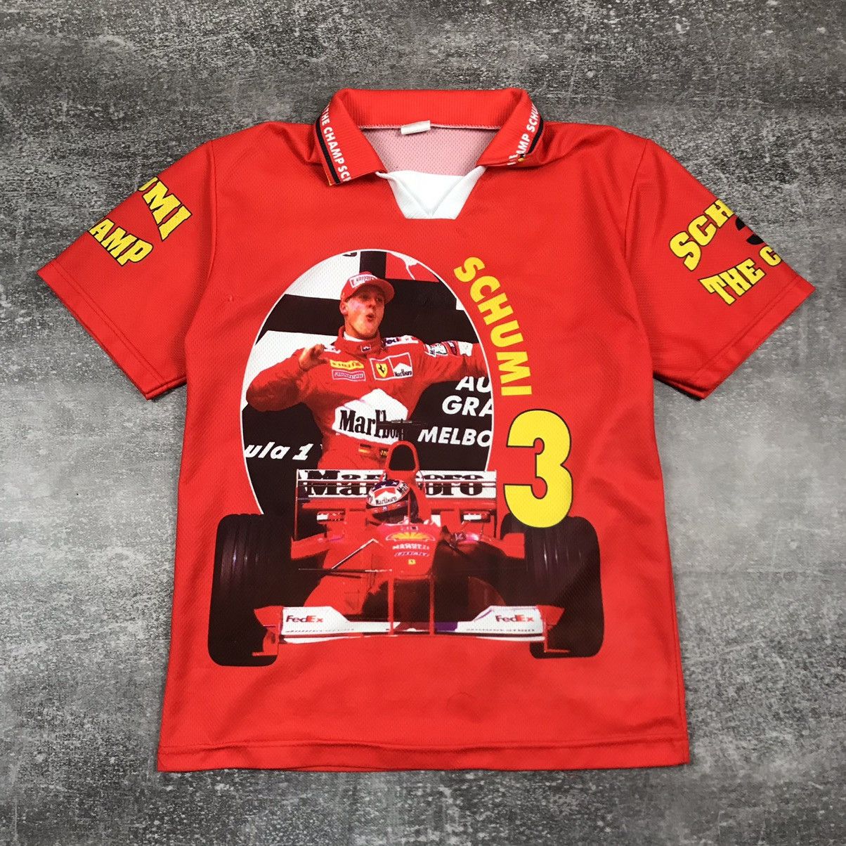 Ferrari Vintage Ferrari Formula1 Schumacher Champ Bootleg Racing Tee Size US M / EU 48-50 / 2 - 1 Thumbnail