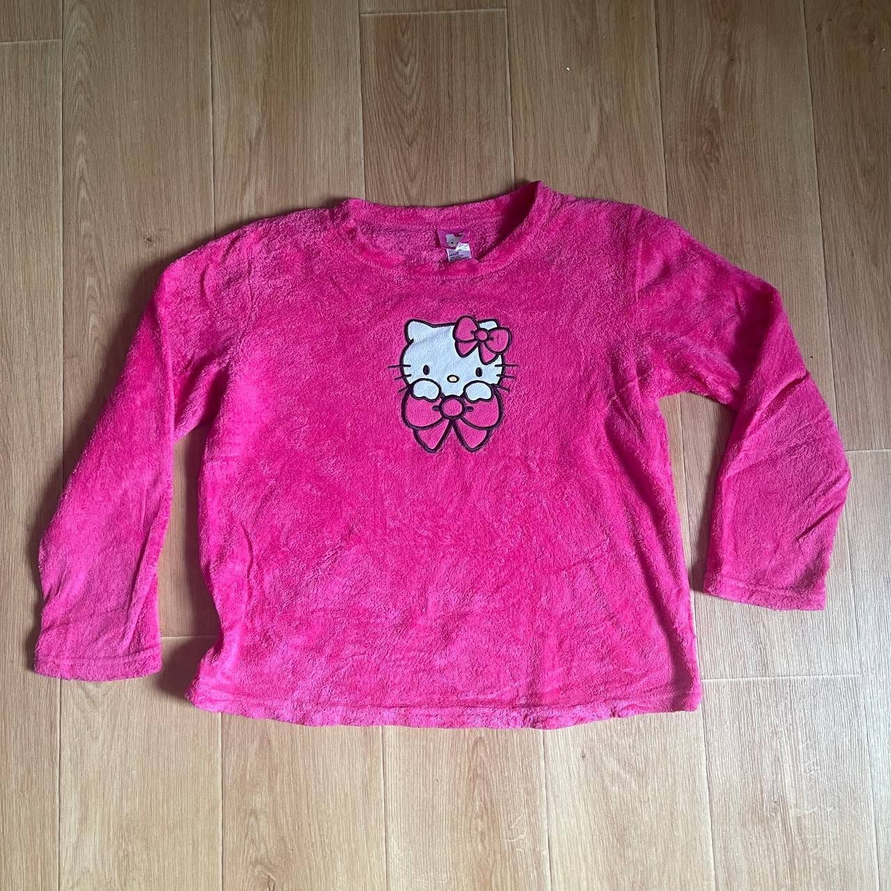 Japanese Brand Hello Kitty Fleece Long Sleeve T-Shirts Plush Pink Size US S / EU 44-46 / 1 - 2 Thumbnail