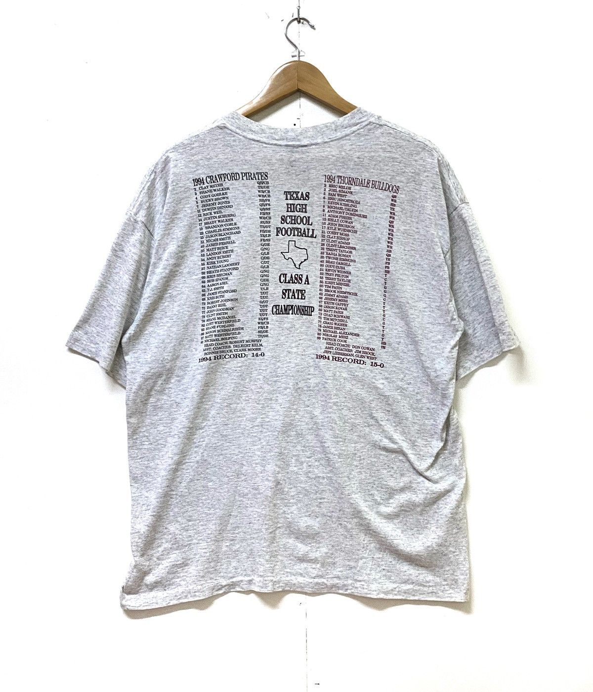 Vintage Vintage Crawford pirates vs Torndale Bulldogs 1994 tee Size US L / EU 52-54 / 3 - 3 Thumbnail