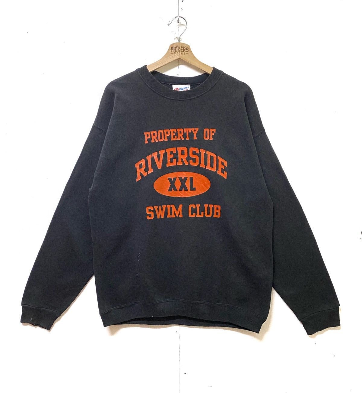 Hanes × Vintage Vintage 90s Hanes Riverside Swim Club Crewneck Pullover Size US L / EU 52-54 / 3 - 1 Thumbnail