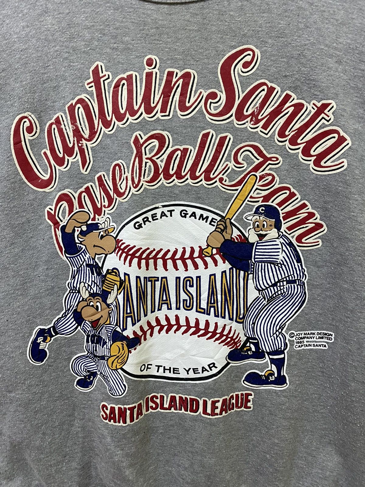 Vintage Vintage 80s CAPTAIN SANTA SWEATSHIRTS PULLOVER GREY LARGE Size US L / EU 52-54 / 3 - 3 Thumbnail