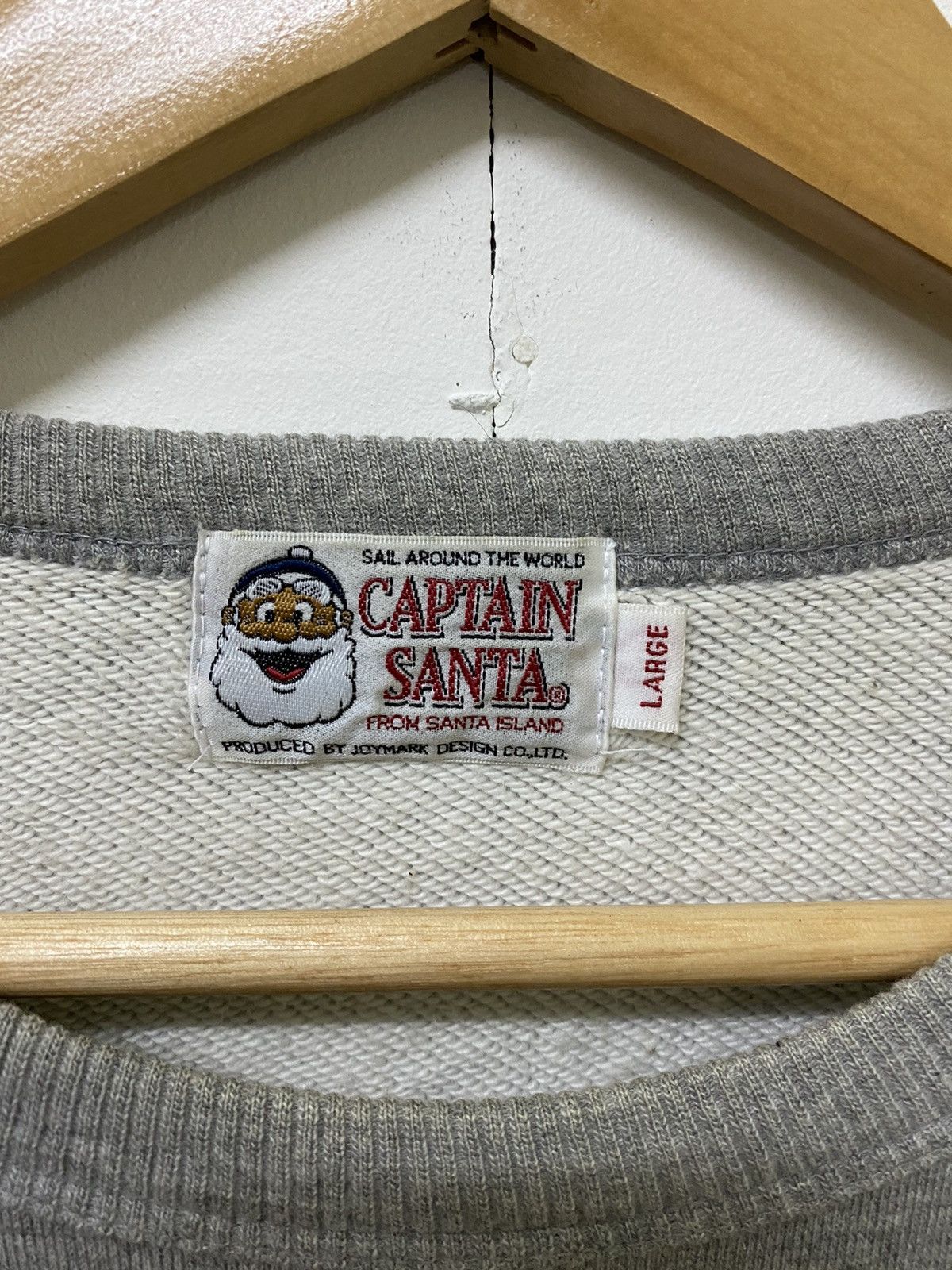 Vintage Vintage 80s CAPTAIN SANTA SWEATSHIRTS PULLOVER GREY LARGE Size US L / EU 52-54 / 3 - 4 Thumbnail