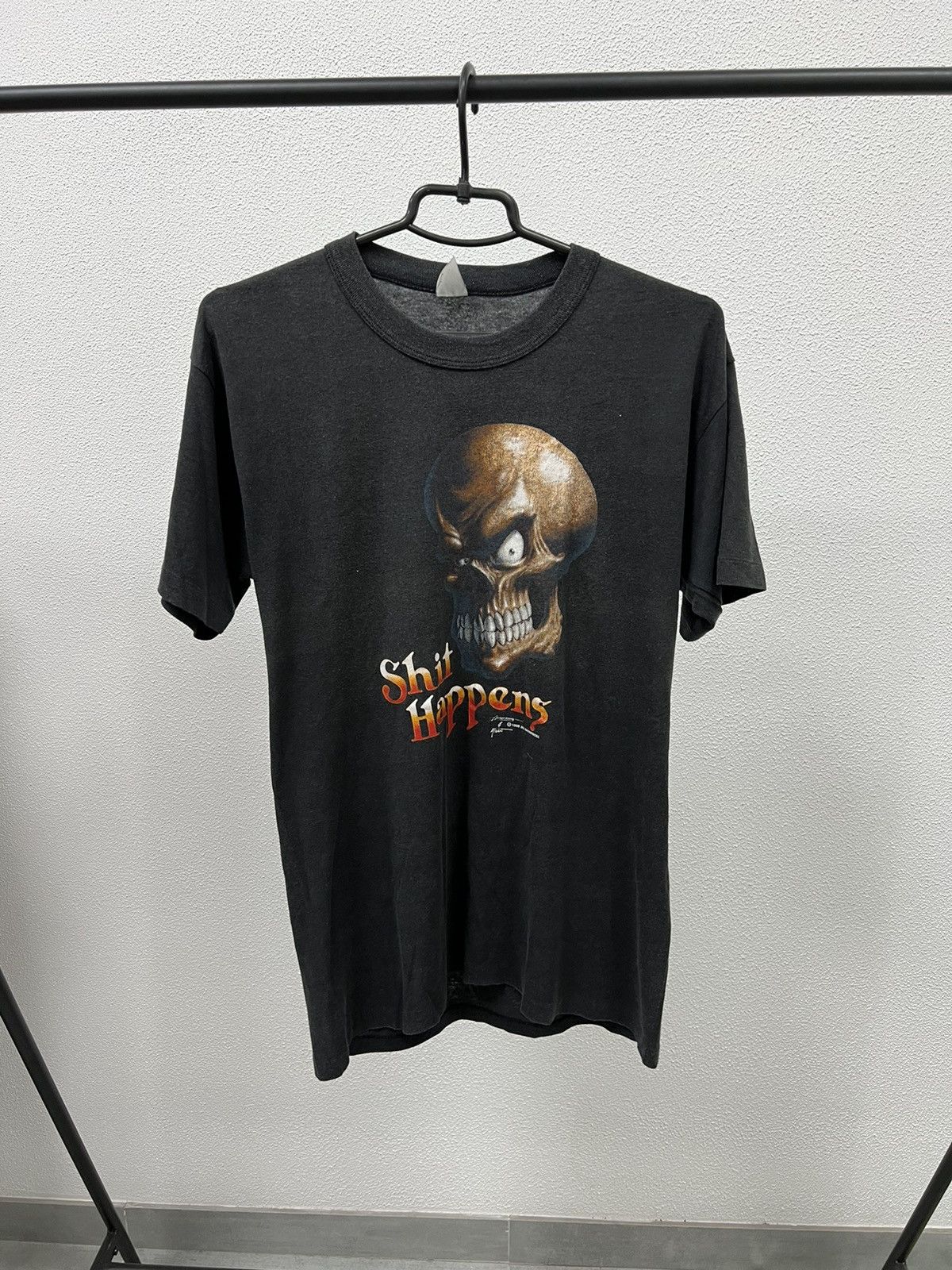 1988 Shit Happens Skull t shirt