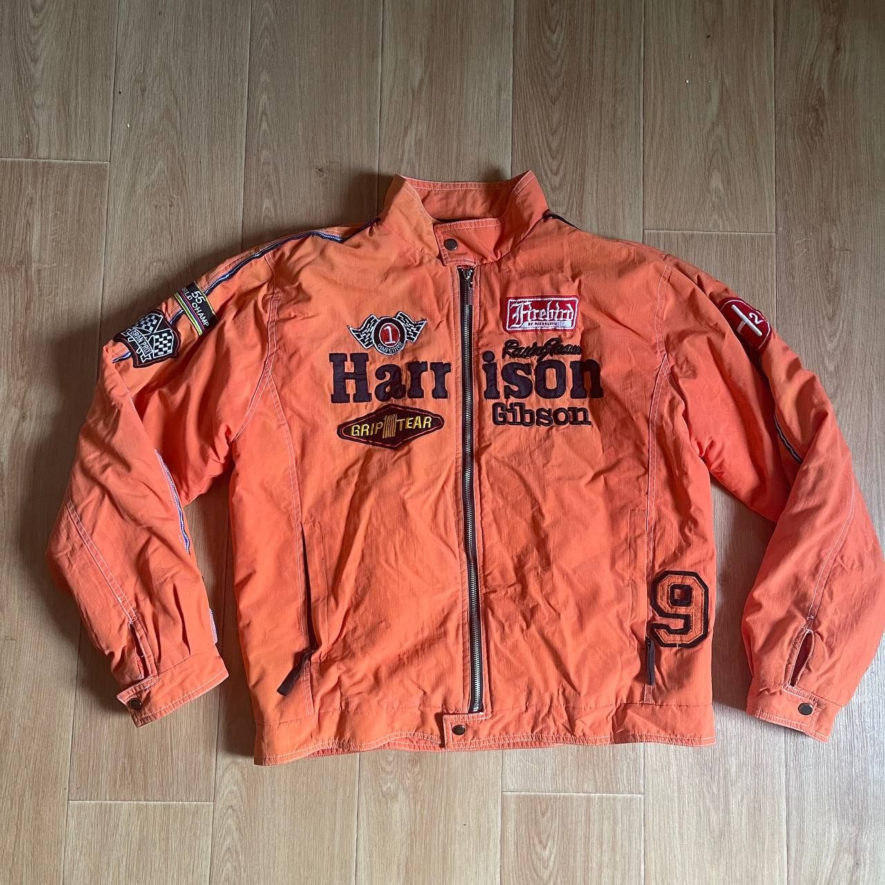 Vintage Vintage HARRISON GIBSON Racing Jacket Team Moto Size US XL / EU 56 / 4 - 2 Thumbnail