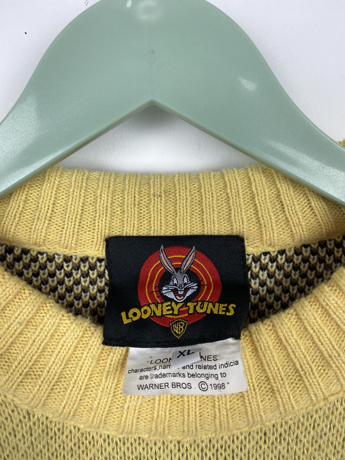 Vintage × Warner Bros Vintage 1998 Taz Looney Tunes Sweater Space Jam Marvin Size US XL / EU 56 / 4 - 6 Thumbnail