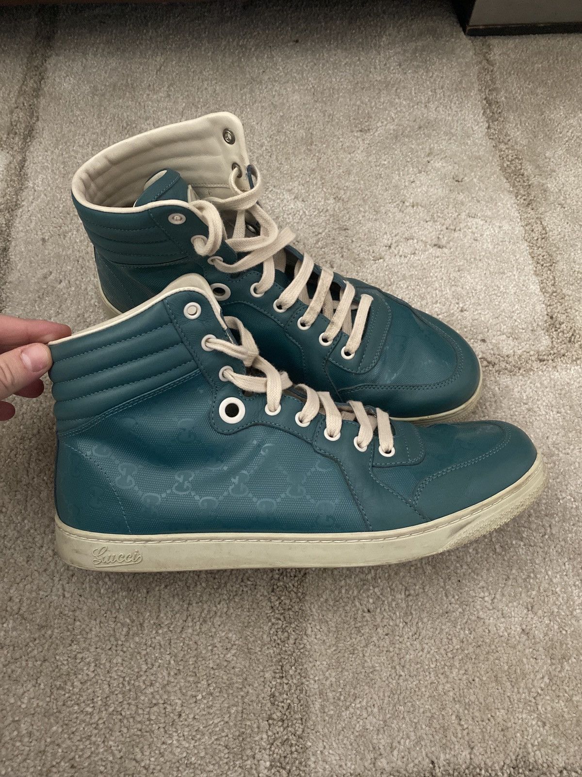Gucci Limited Edition Gucci Imprime High-Top Sneakers Size US 9 / EU 42 - 2 Thumbnail