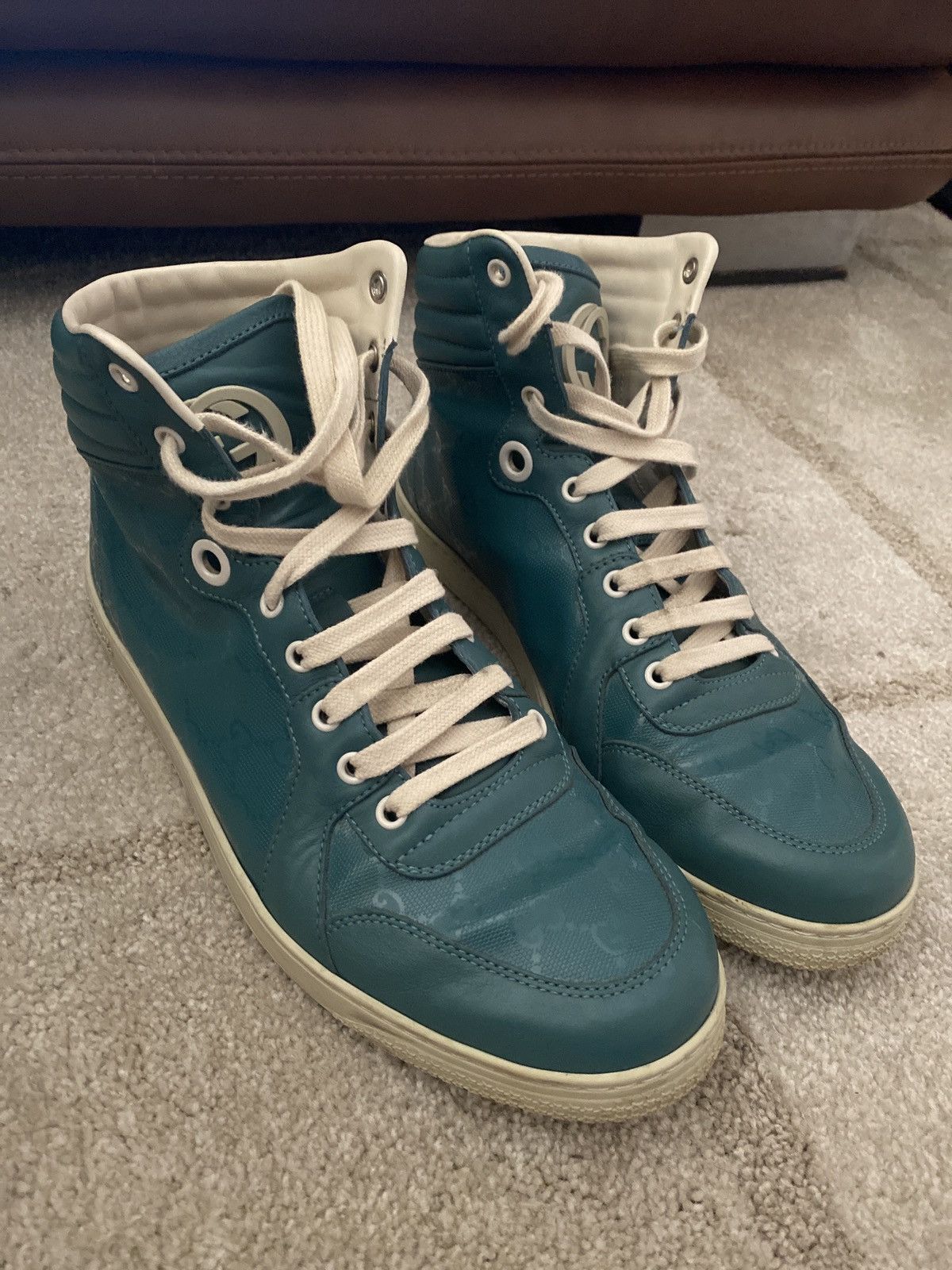 Gucci Limited Edition Gucci Imprime High-Top Sneakers Size US 9 / EU 42 - 1 Thumbnail