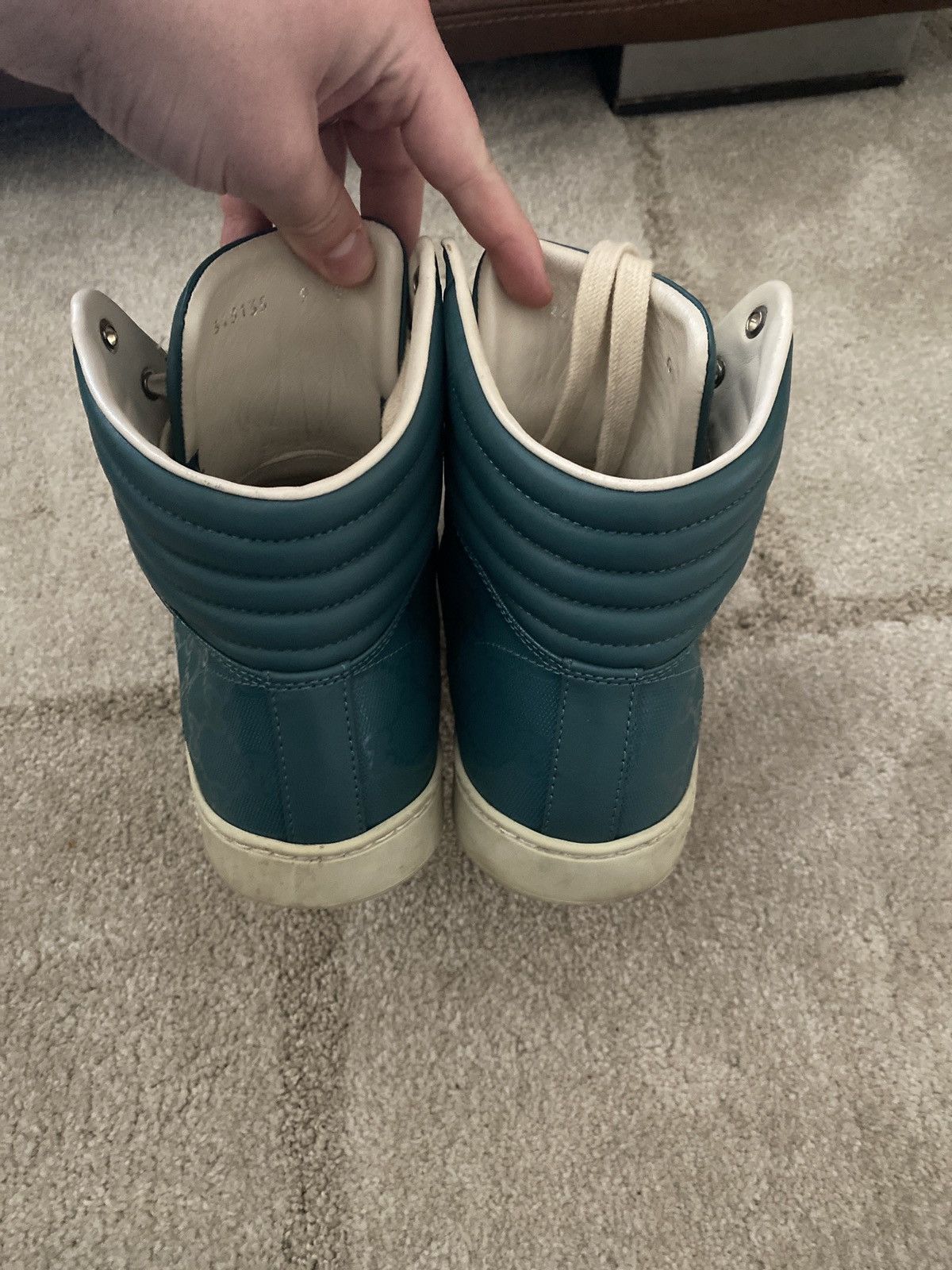Gucci Limited Edition Gucci Imprime High-Top Sneakers Size US 9 / EU 42 - 4 Thumbnail