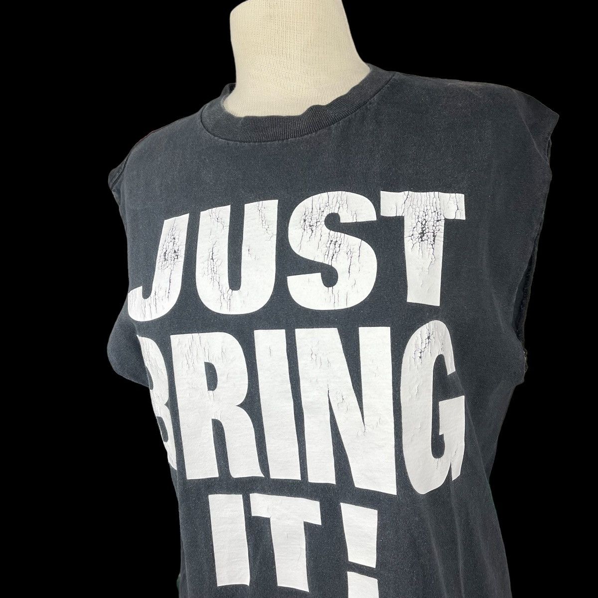 Vintage × WWE Vintage The Rock Just Bring It Cut Off T-Shirt 90’s WWE WWF Size US M / EU 48-50 / 2 - 2 Thumbnail