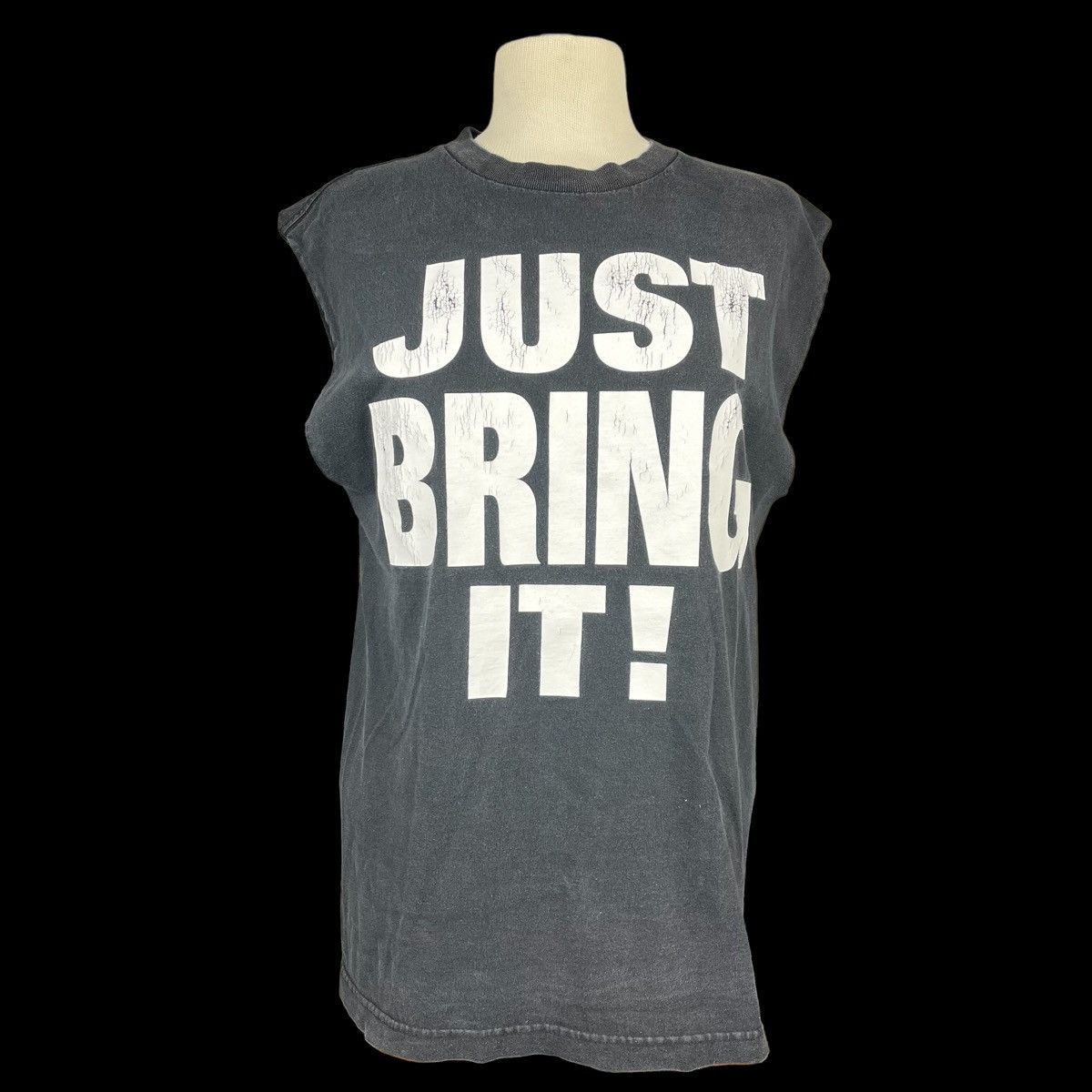 Vintage × WWE Vintage The Rock Just Bring It Cut Off T-Shirt 90’s WWE WWF Size US M / EU 48-50 / 2 - 3 Thumbnail
