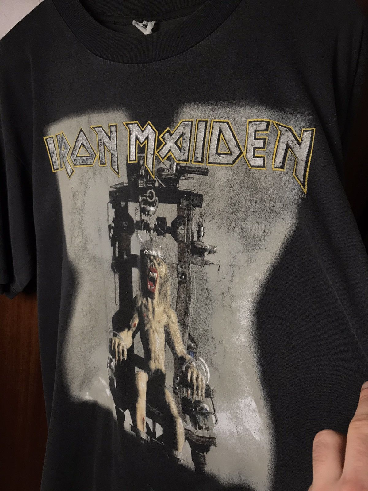 Band Tees × Iron Maiden × Vintage Iron Maiden The Factor vintage t-shirt 1995 Size US L / EU 52-54 / 3 - 9 Thumbnail