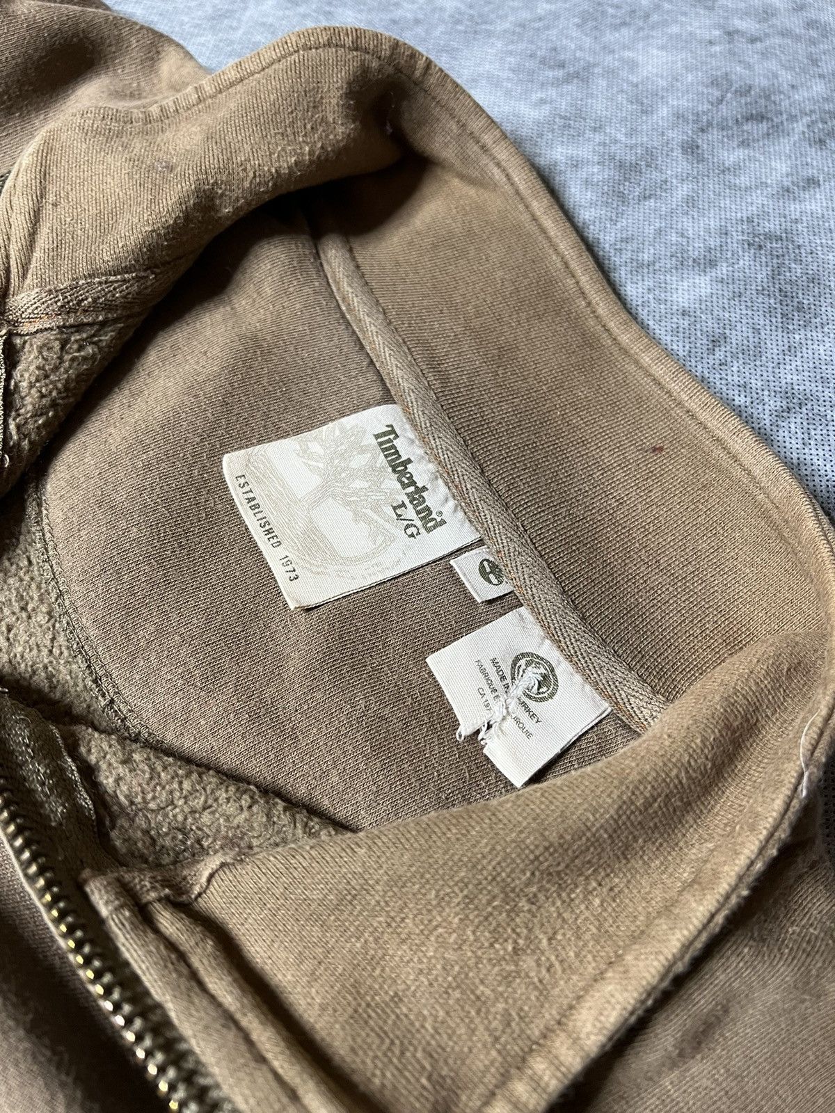 Timberland Vintage Timberland Half Zip Sweatshirt Big logo Size US L / EU 52-54 / 3 - 5 Thumbnail