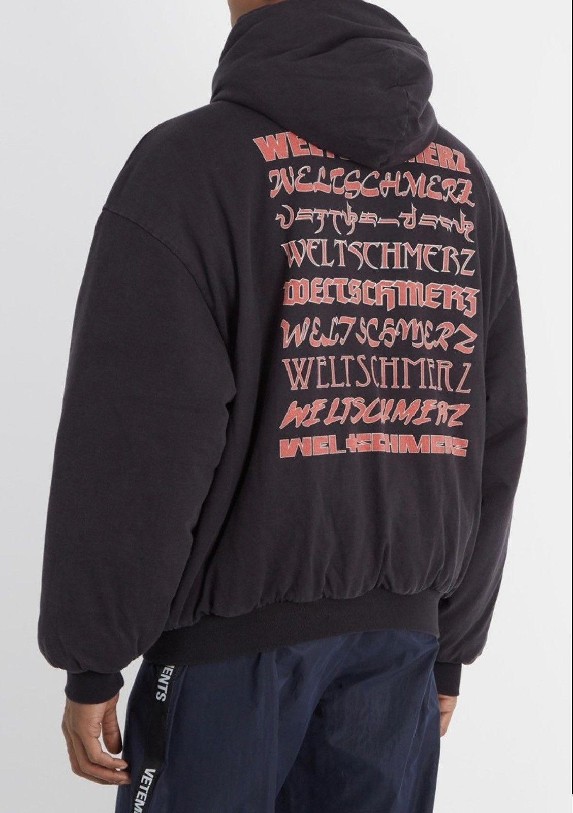 Vetements Vetements 18ss Padded “Weltschmerz u0026 Rammstein” ZipUp Bomber |  Grailed