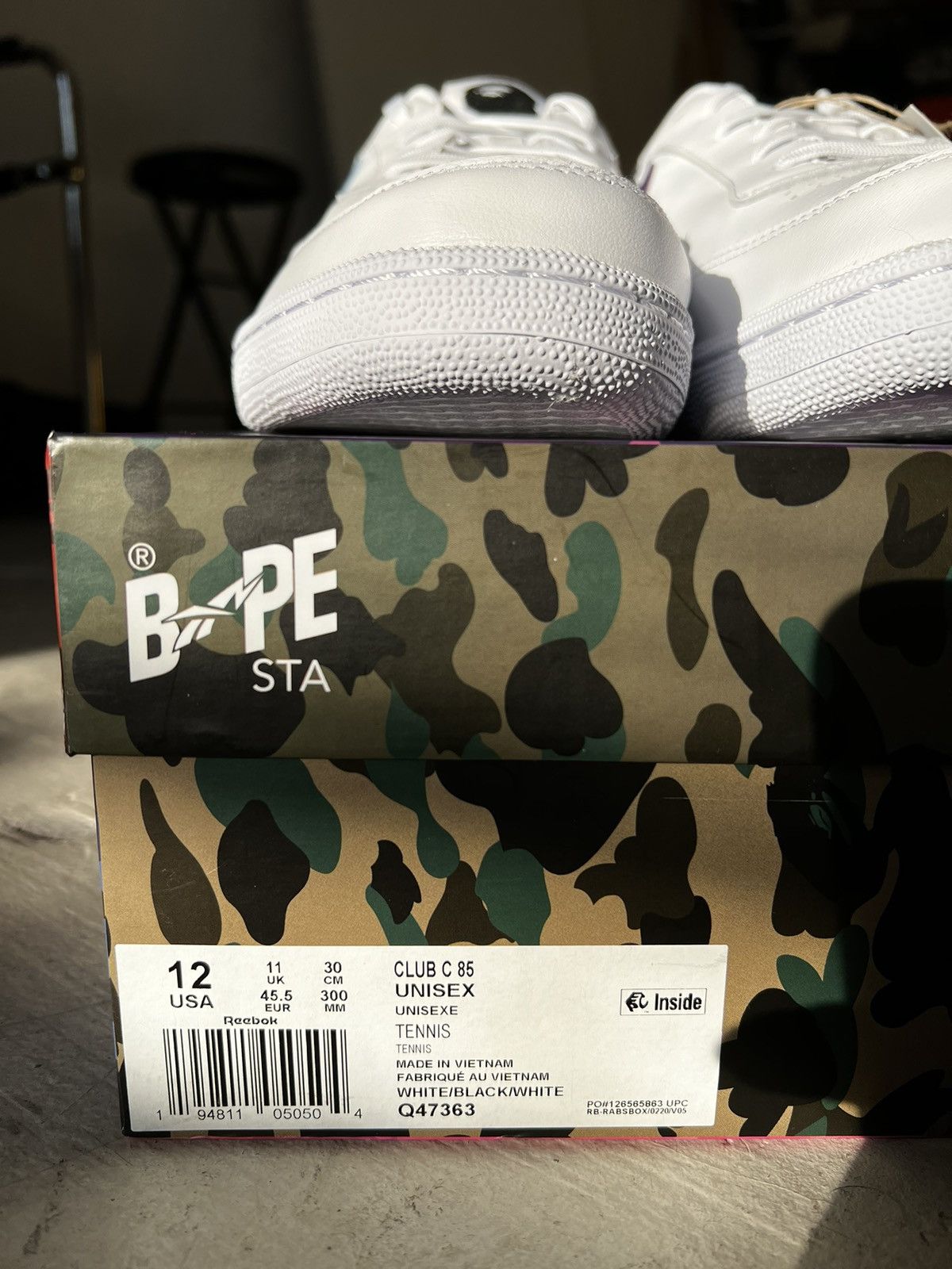 Bape × Reebok Bape Reebok Club C 85 Size US 12 / EU 45 - 7 Thumbnail