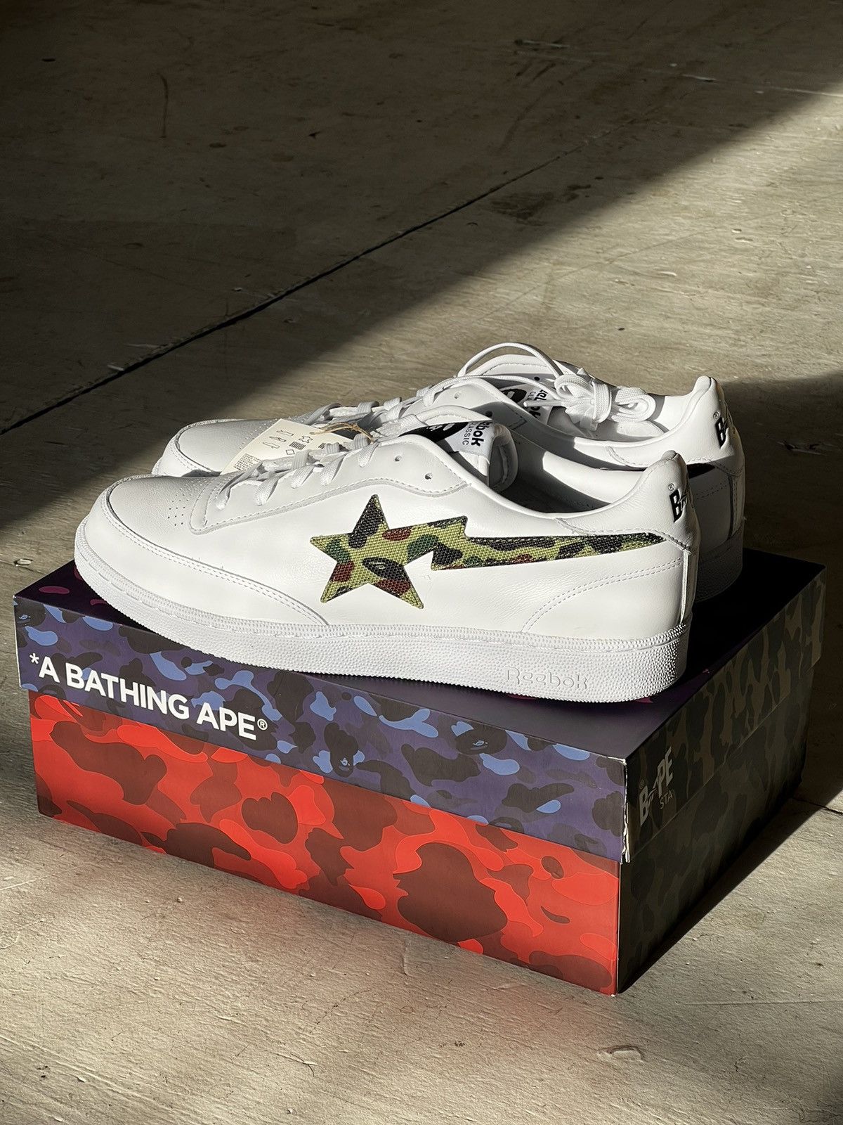 Bape × Reebok Bape Reebok Club C 85 Size US 12 / EU 45 - 2 Thumbnail