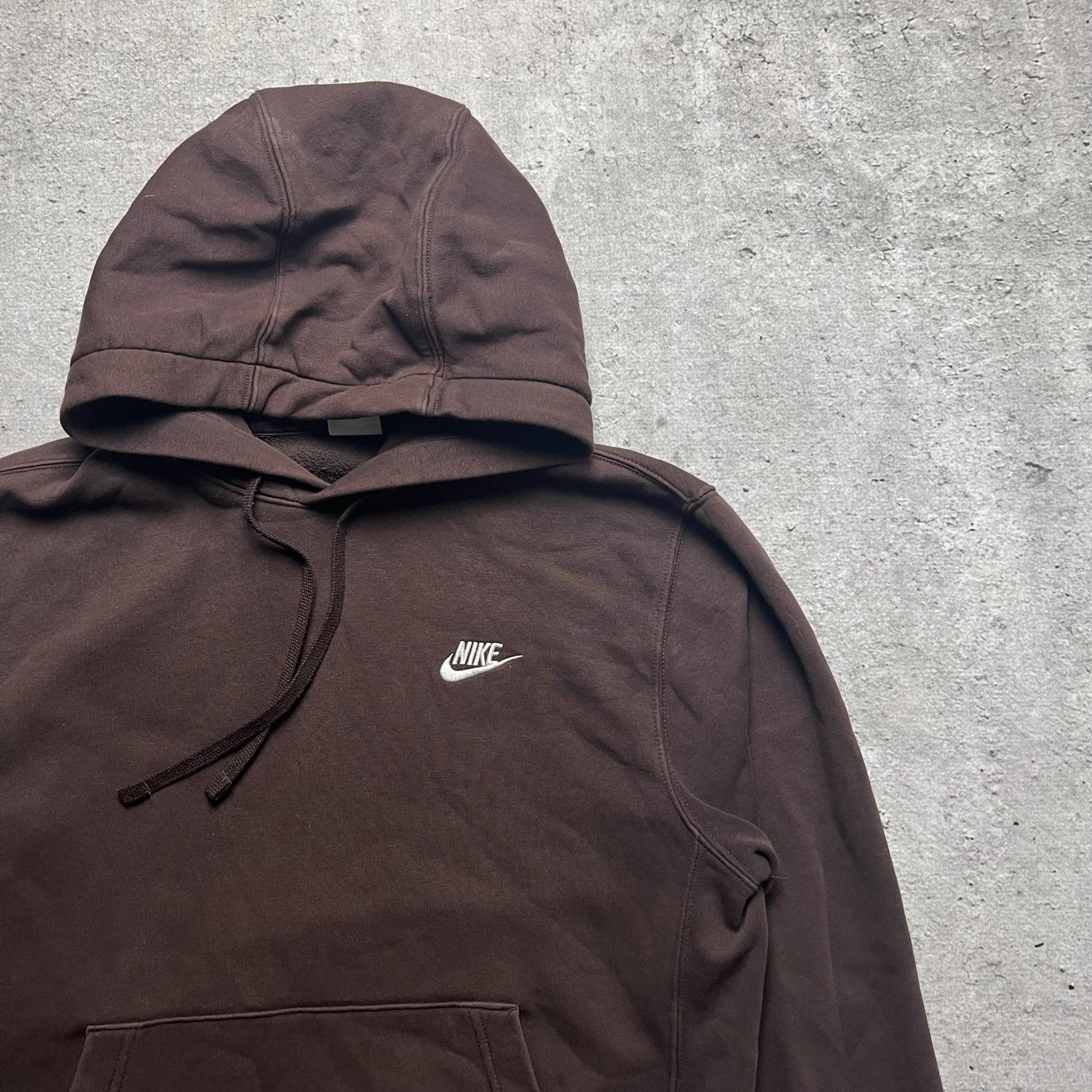 Nike Nike Vintage Brown Hoodie Swoosh 90s retro Size US S / EU 44-46 / 1 - 2 Thumbnail