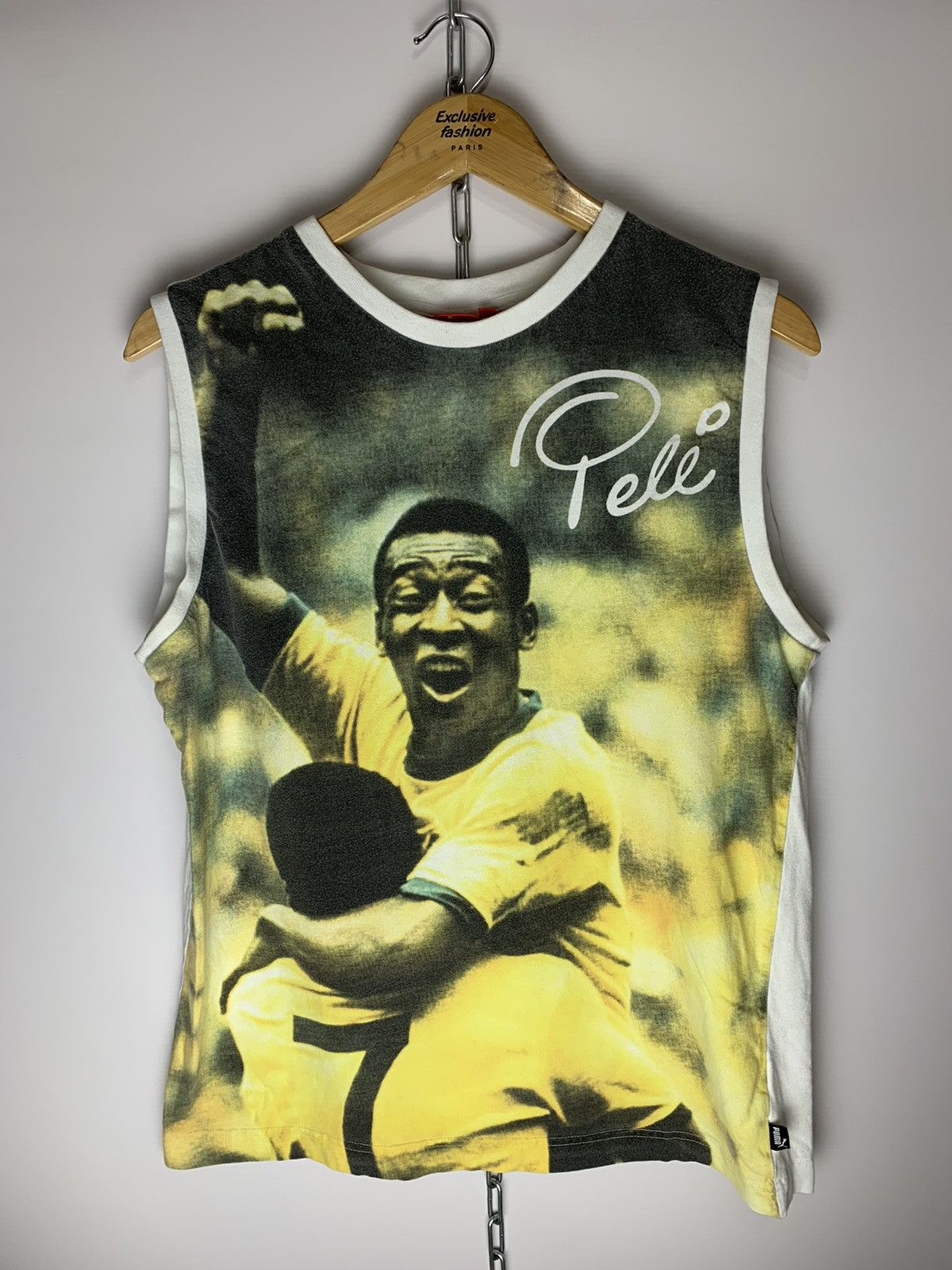 Puma × Streetwear × Vintage Rare vintage T-shirt Puma Pele | Grailed