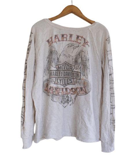 Harley Davidson Harley Davidson Long Sleeve women Size L / US 10 / IT 46 - 1 Thumbnail
