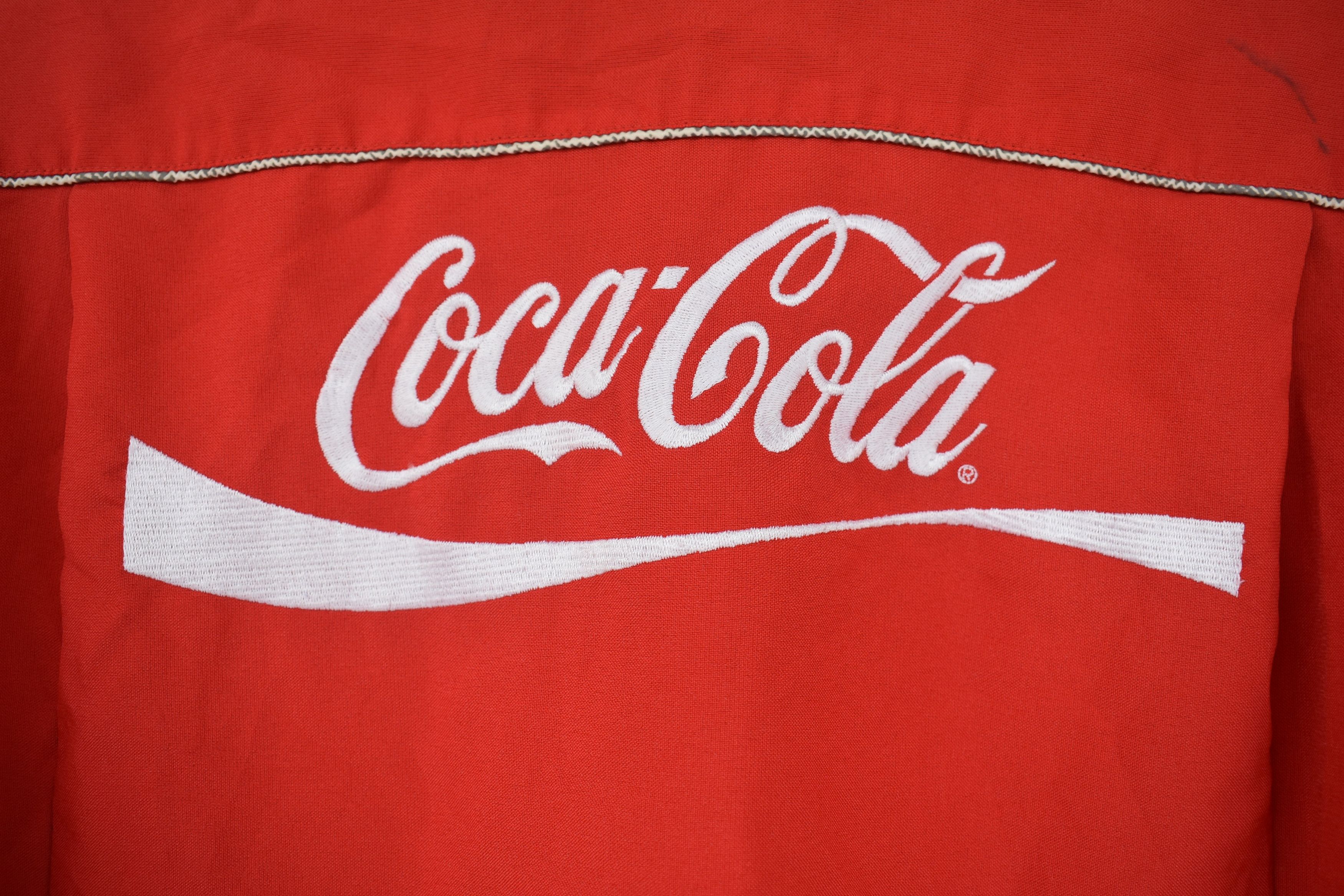 Coca Cola × Vintage Vintage Cocacola Embroidered Button Up Shirt Large Size US L / EU 52-54 / 3 - 7 Thumbnail