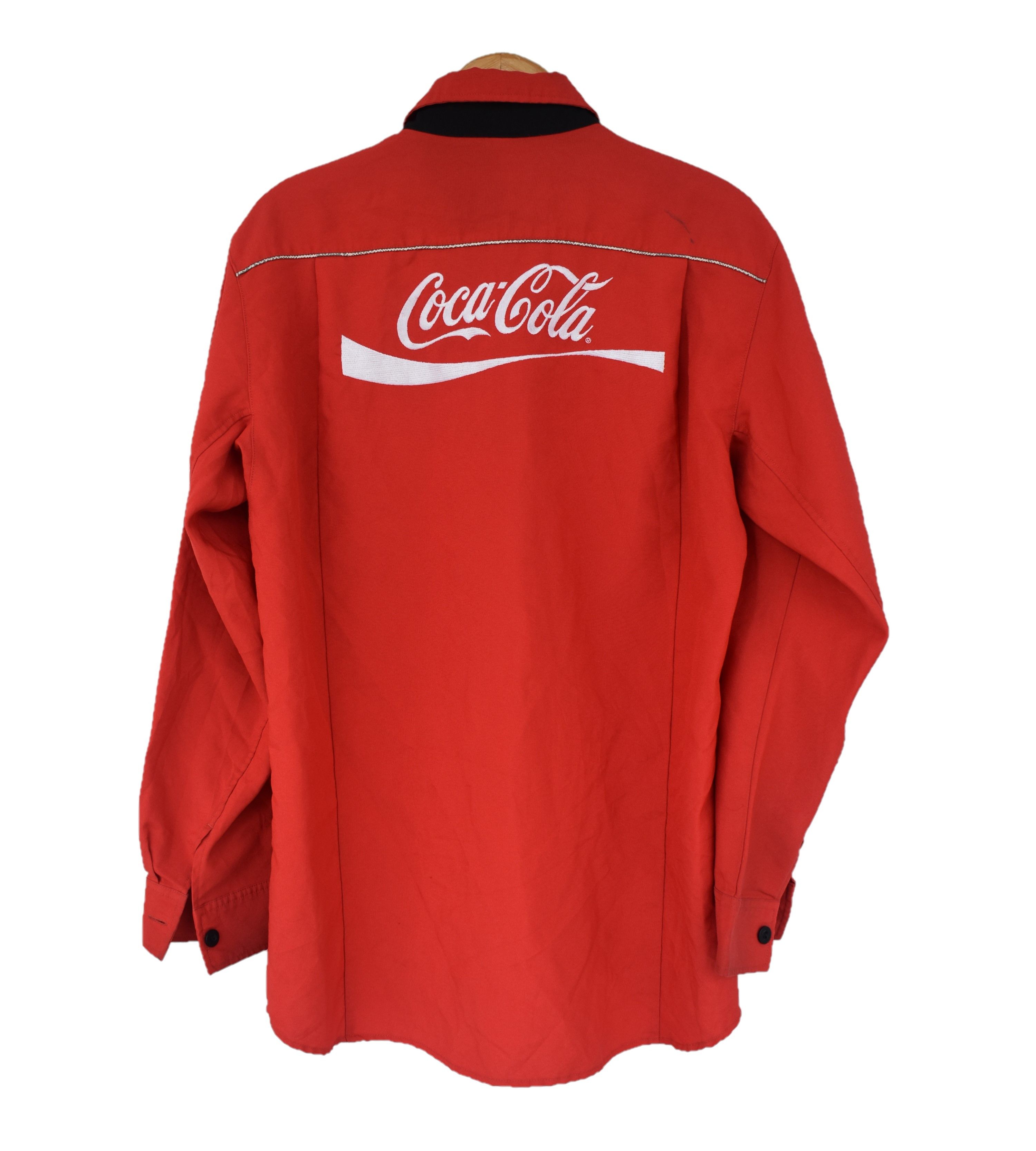 Coca Cola × Vintage Vintage Cocacola Embroidered Button Up Shirt Large Size US L / EU 52-54 / 3 - 1 Thumbnail