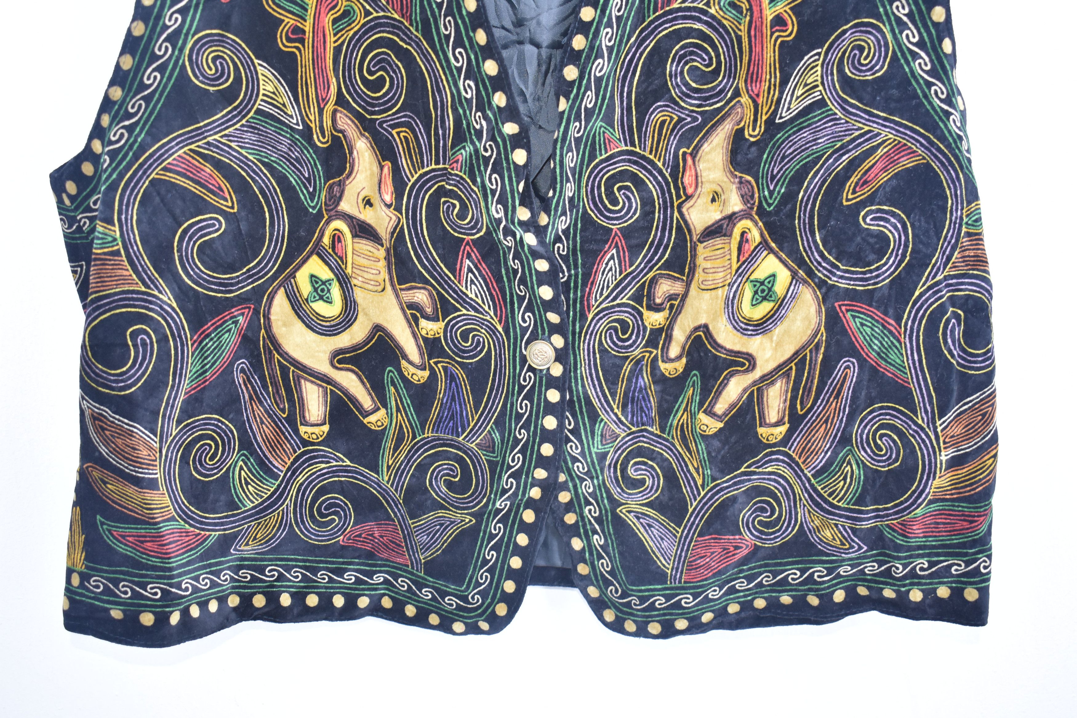 Japanese Brand × Vintage Vintage Elephant Style Vest Size US M / EU 48-50 / 2 - 2 Thumbnail