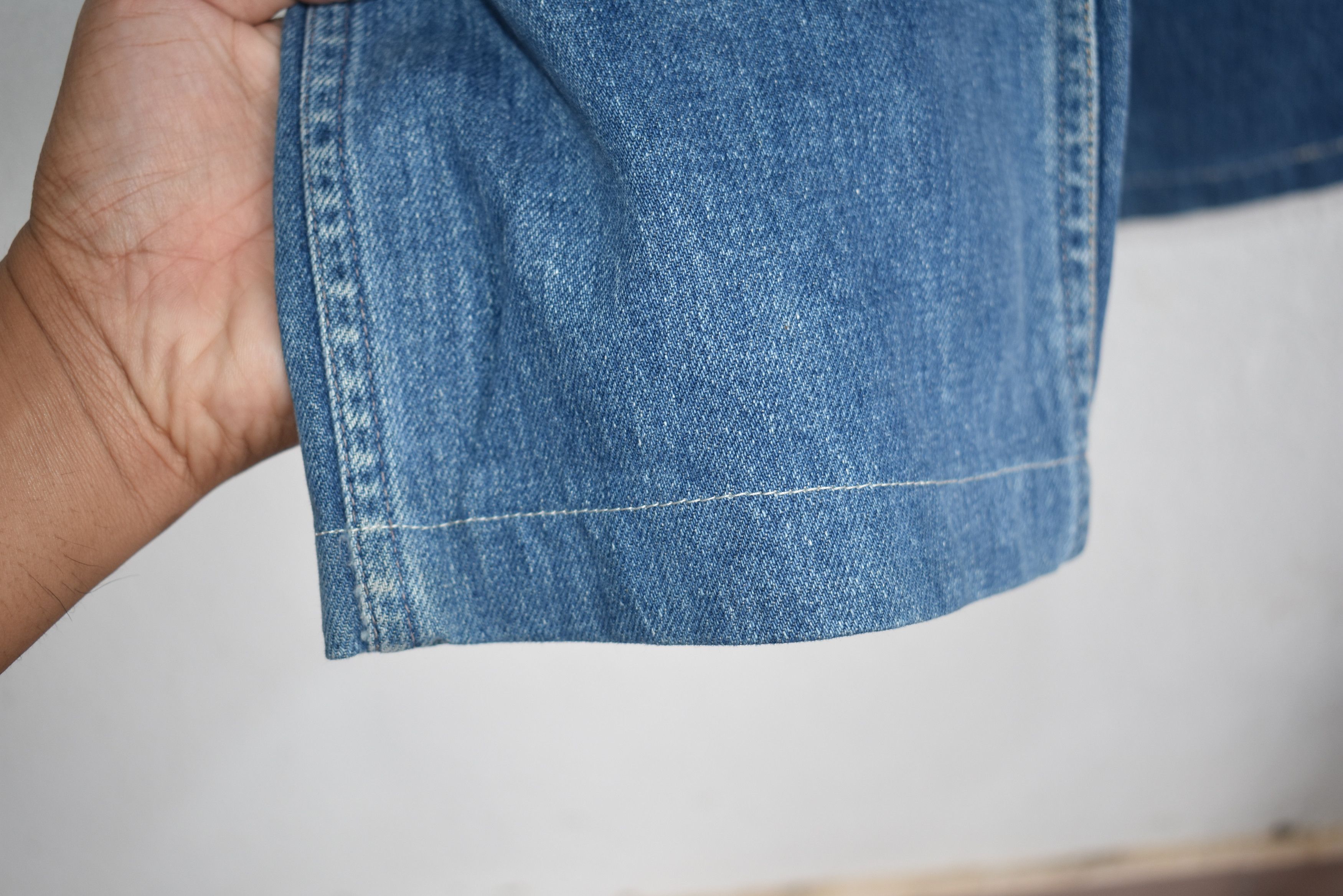 Blue Blue Japan × Japanese Brand Wide Leg 🔥Blue Blue Denim Jeans Waist 31 Size US 30 / EU 46 - 9 Thumbnail