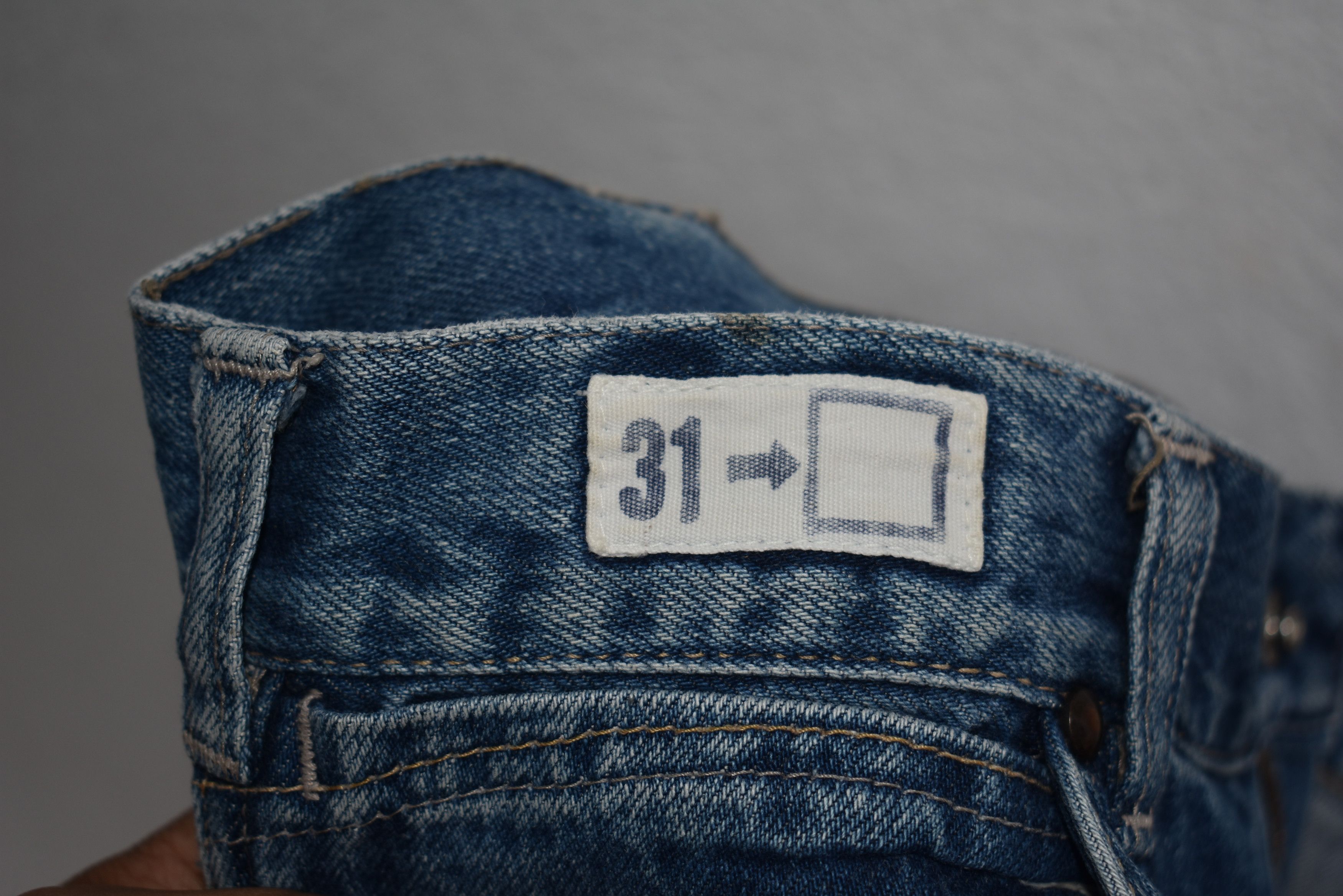 Blue Blue Japan × Japanese Brand Wide Leg 🔥Blue Blue Denim Jeans Waist 31 Size US 30 / EU 46 - 10 Thumbnail